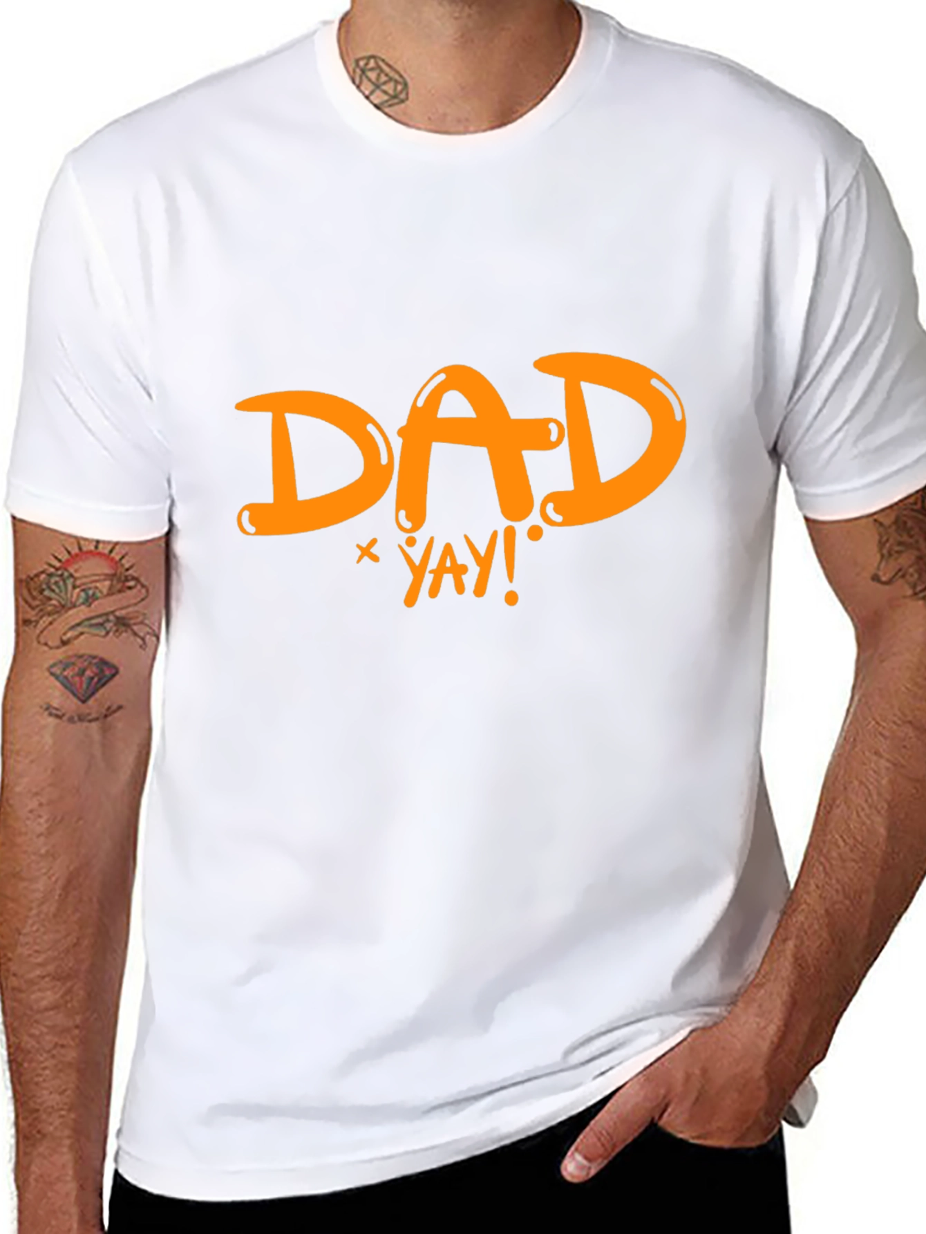 Dad Yay! Graphic Black T-Shirt