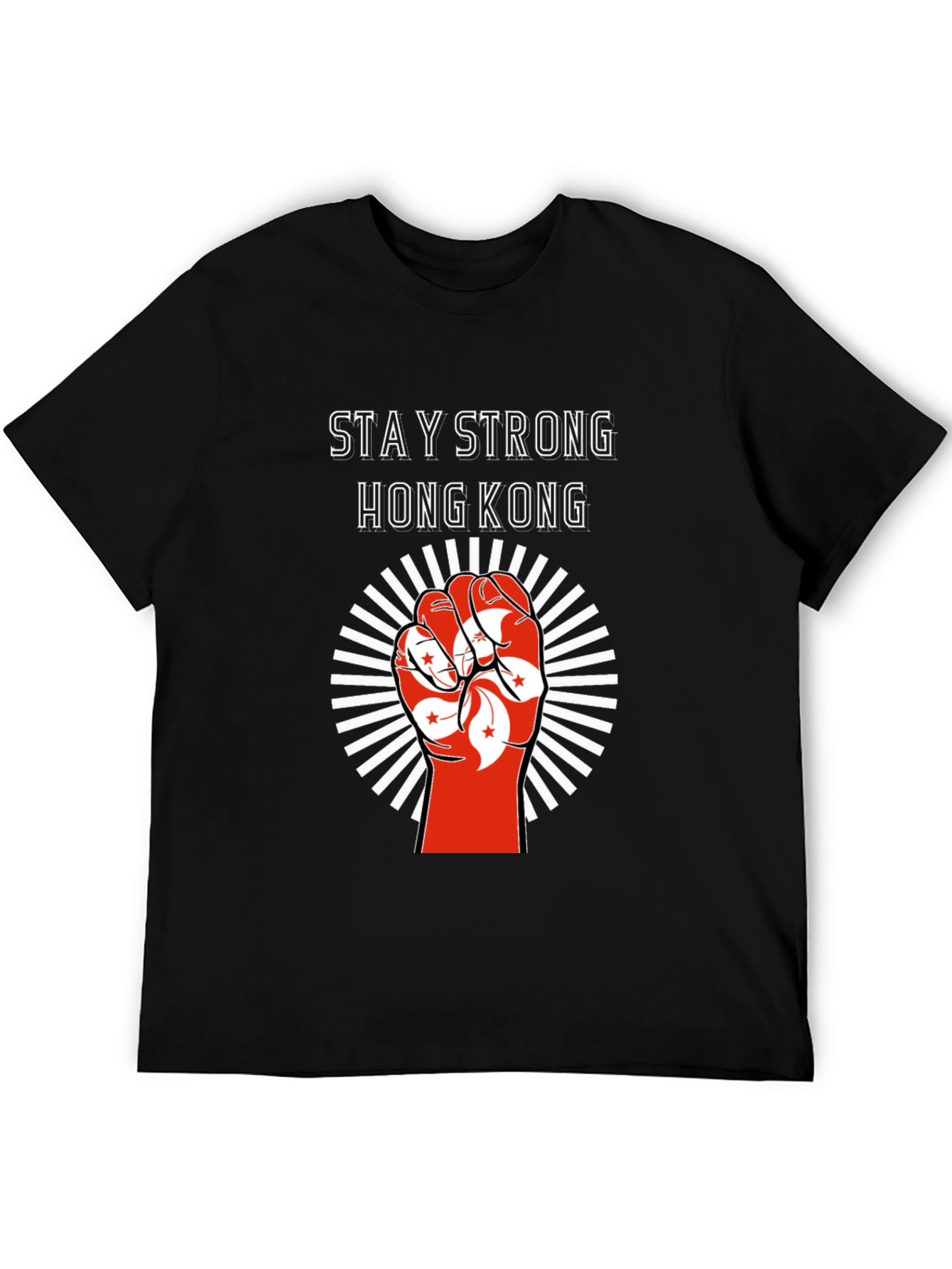 Stay Strong Hong Kong Graphic Tee - Black