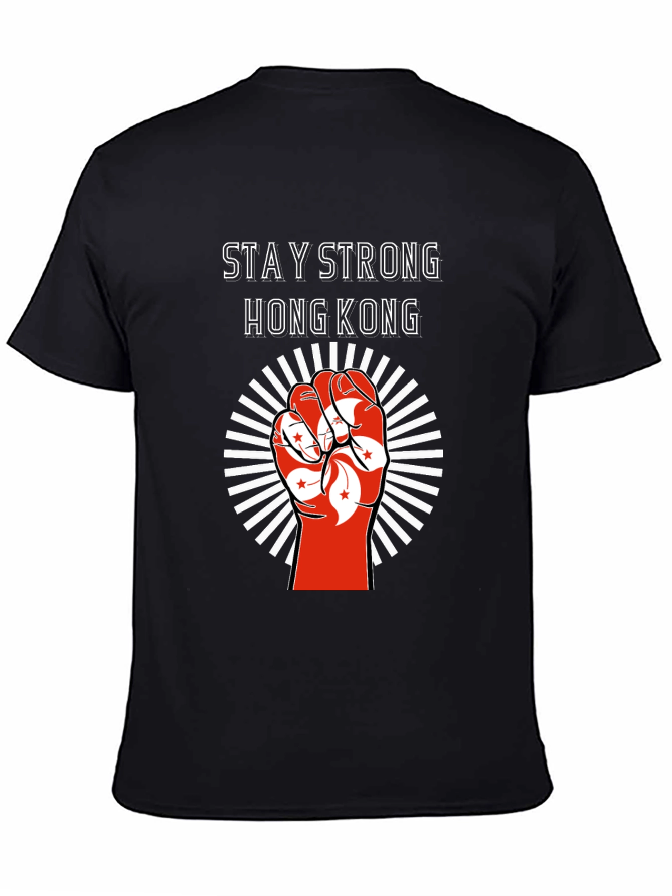 Stay Strong Hong Kong Graphic Tee - Black