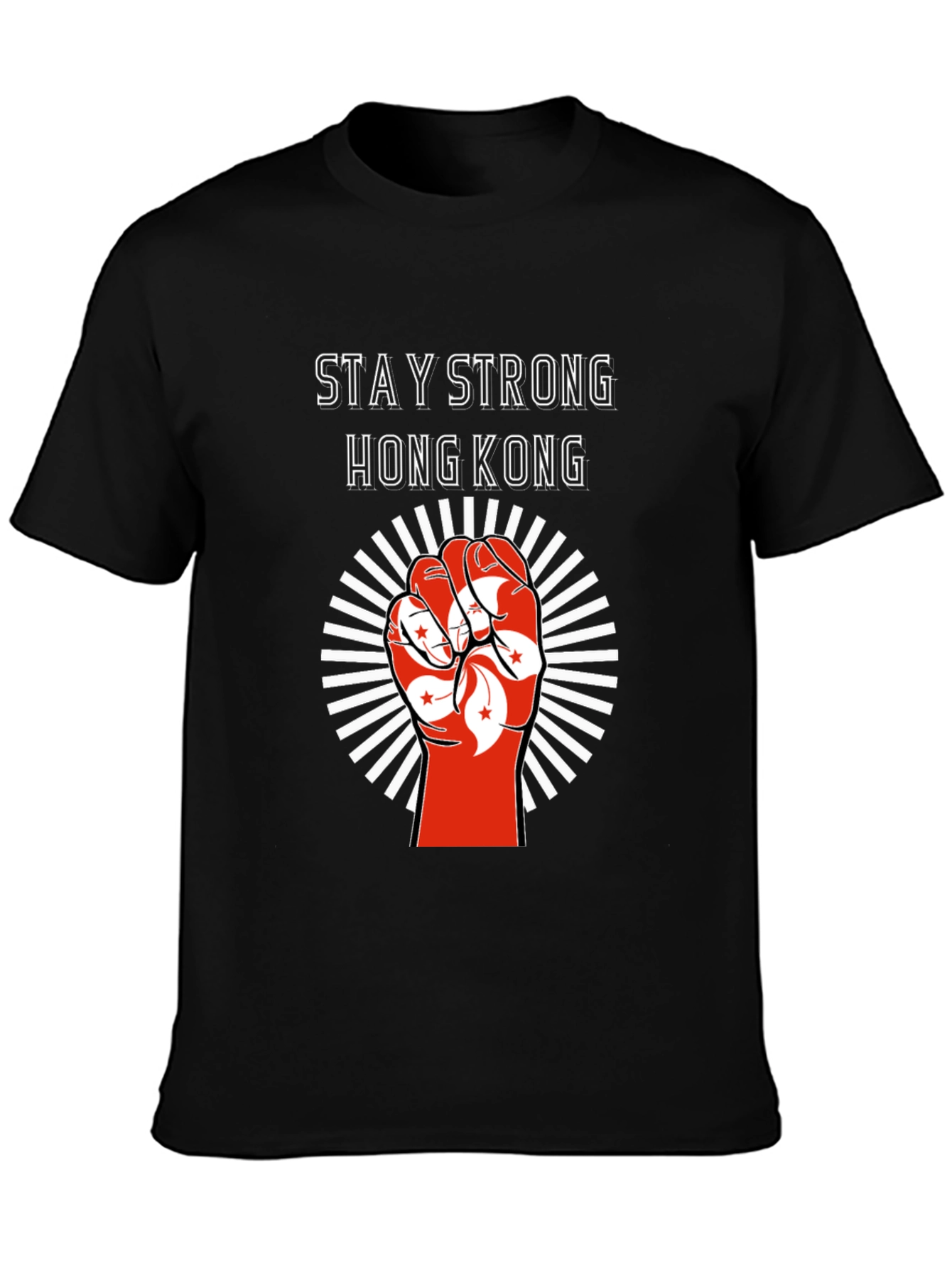 Stay Strong Hong Kong Graphic Tee - Black