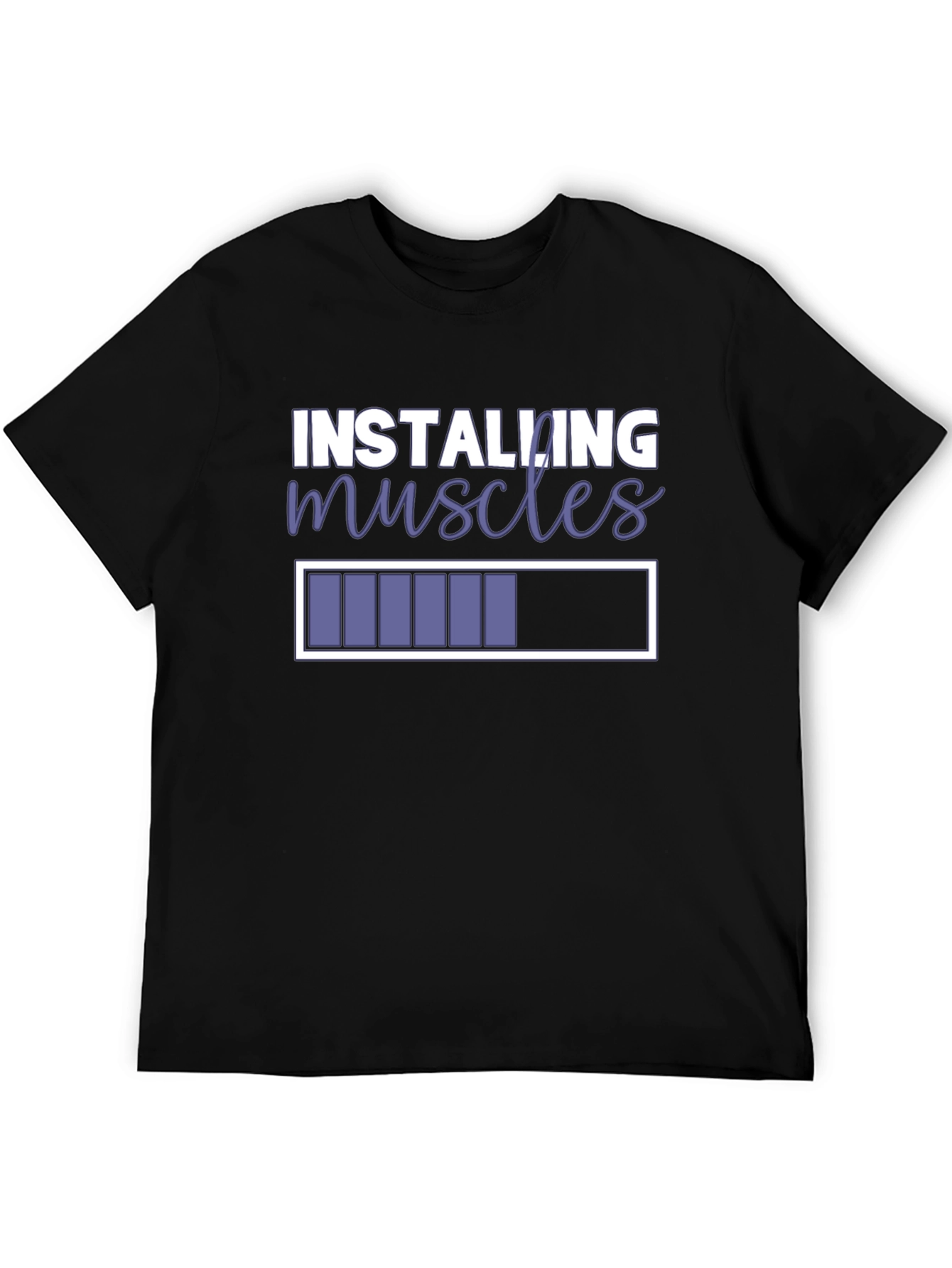 Installing Muscles T-Shirt - Funny Gym Workout Tee