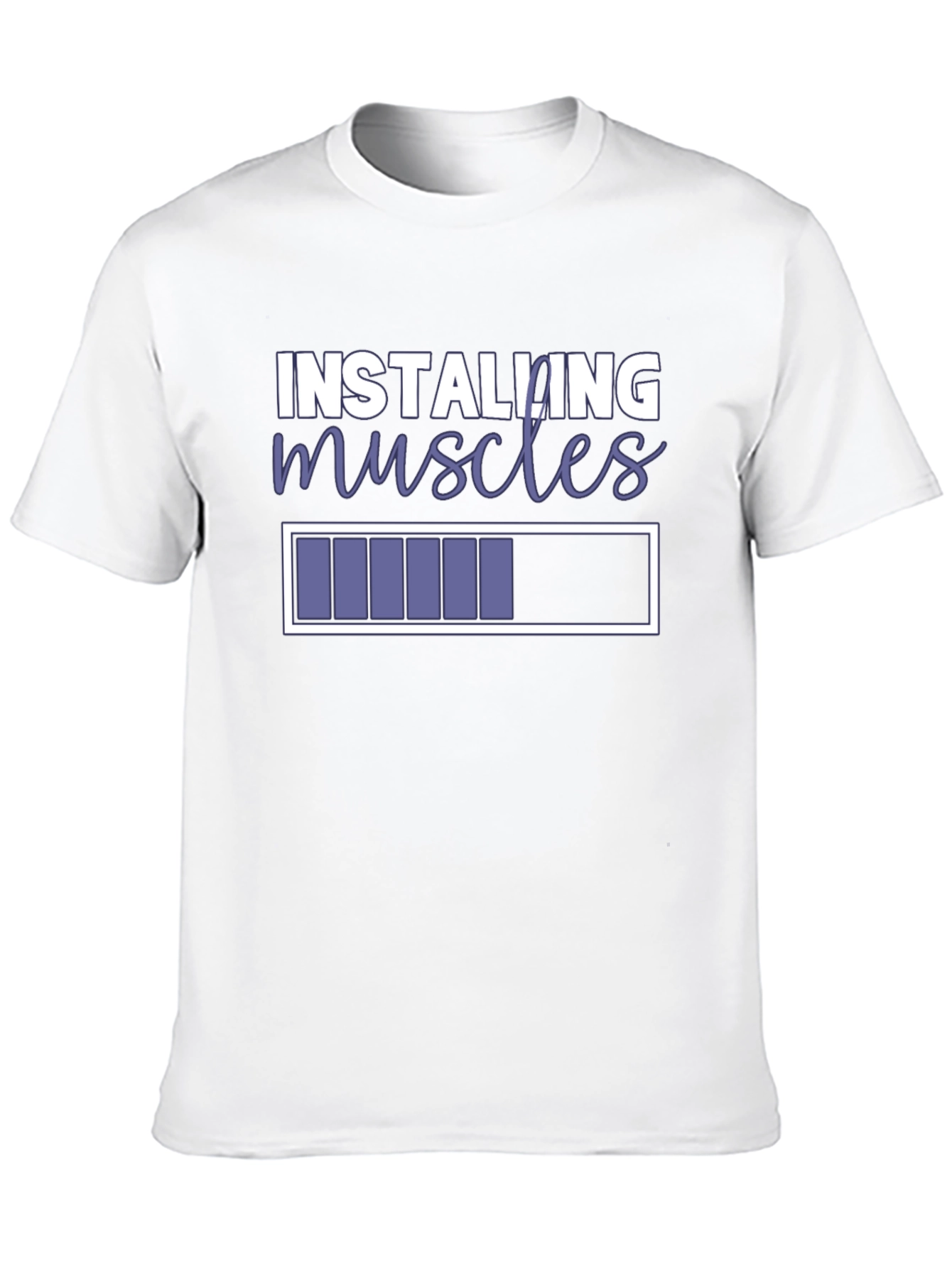 Installing Muscles T-Shirt - Funny Gym Workout Tee