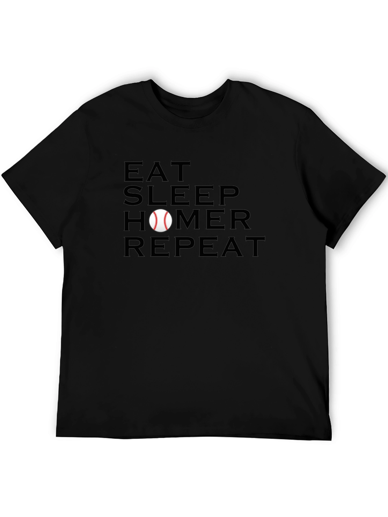 Eat Sleep Homer Repeat Baseball T-Shirt