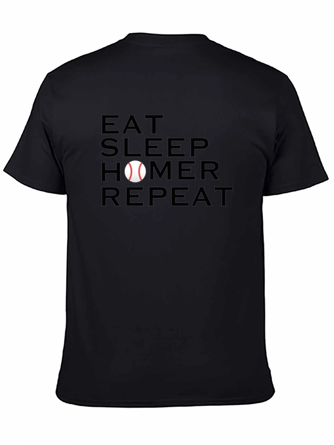 Eat Sleep Homer Repeat Baseball T-Shirt