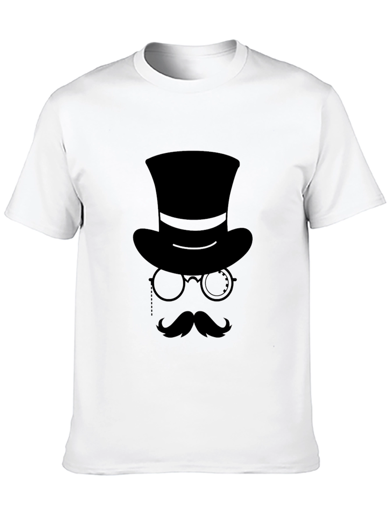 Gentleman Graphic Tee - Top Hat & Monocle