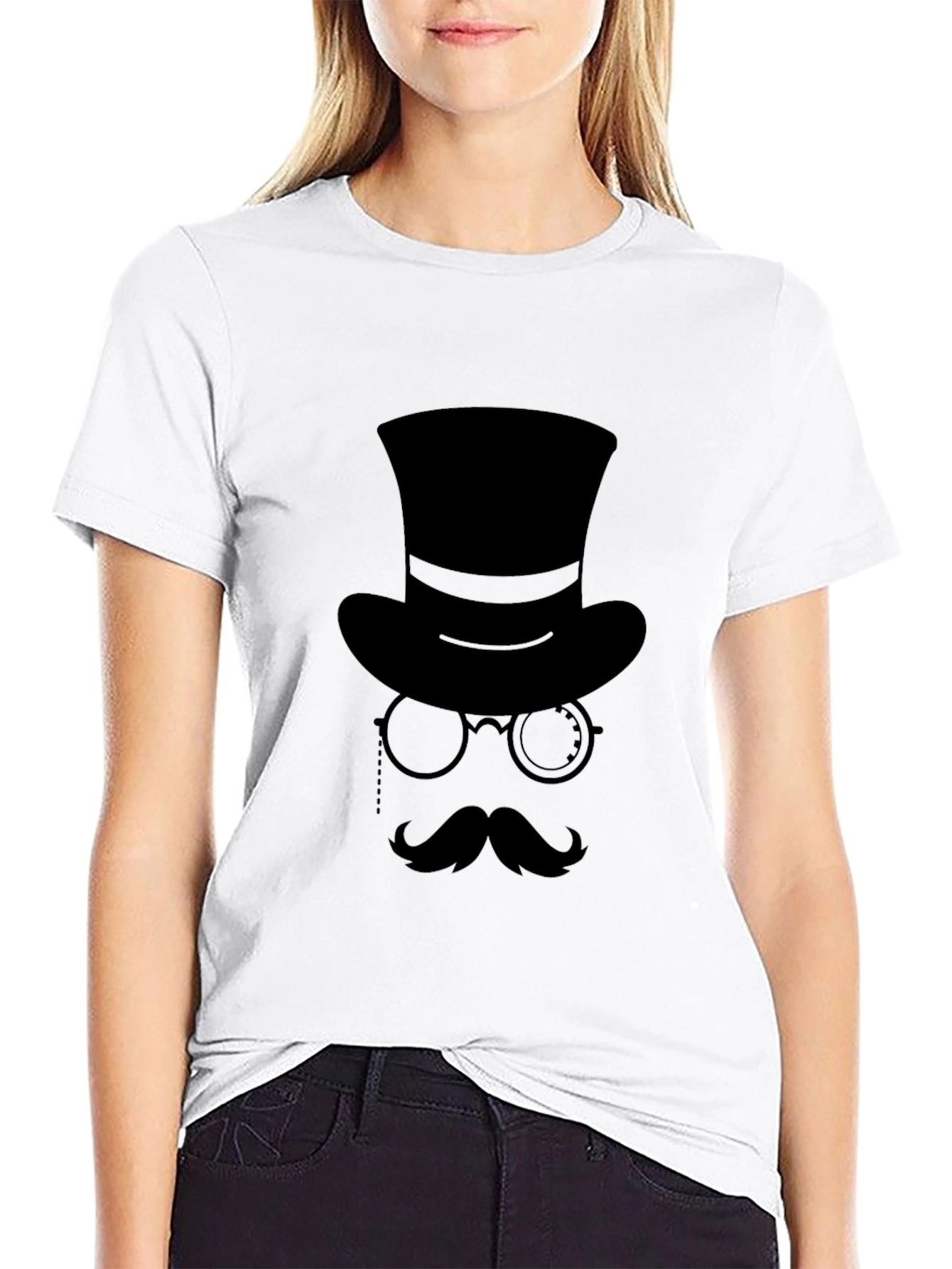 Gentleman Graphic Tee - Top Hat & Monocle