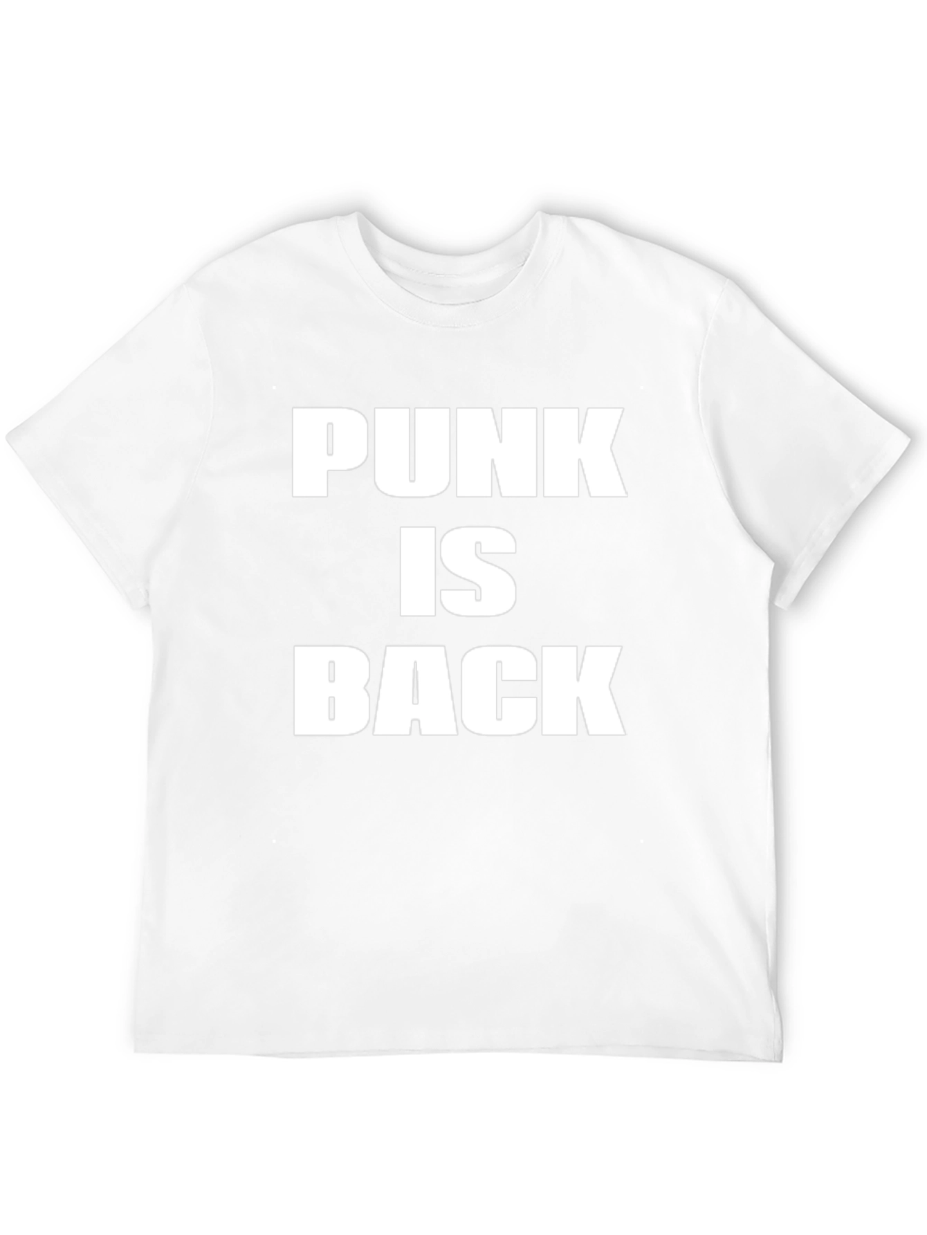 Punk Is Back Graphic Tee - Black Cotton