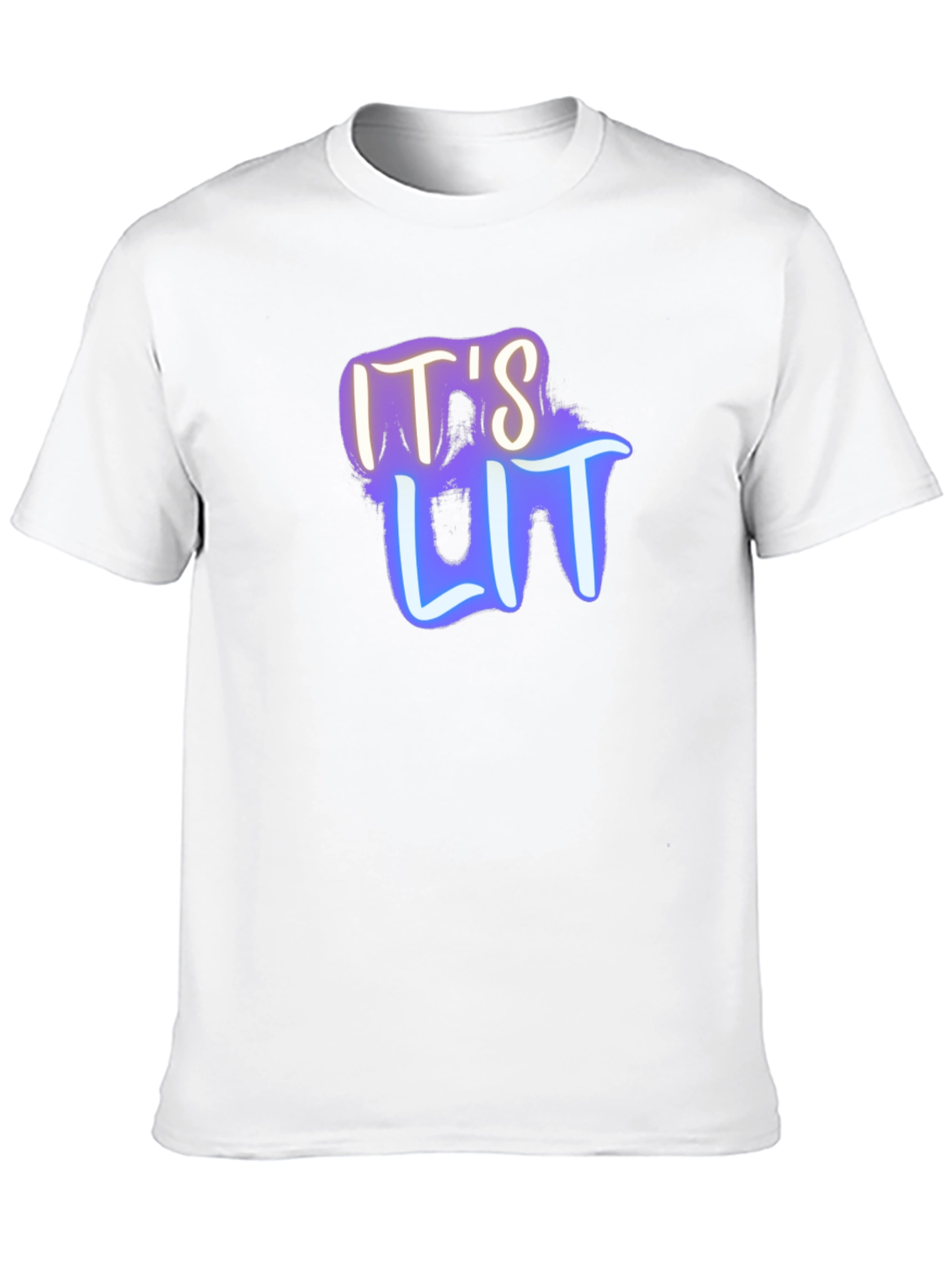 Its Lit Graphic Tee - Black Cotton T-Shirt