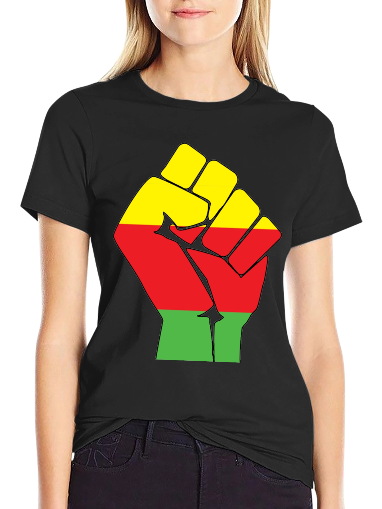 Pan-African Fist Graphic T-Shirt