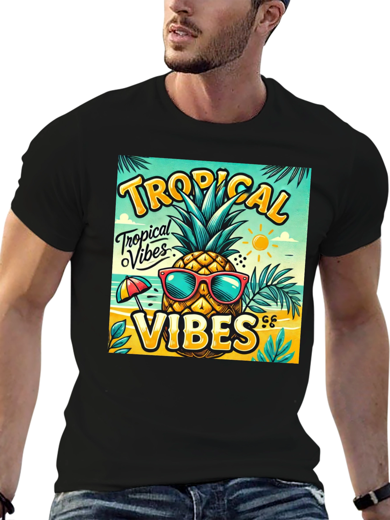 Tropical Vibes Pineapple T-Shirt
