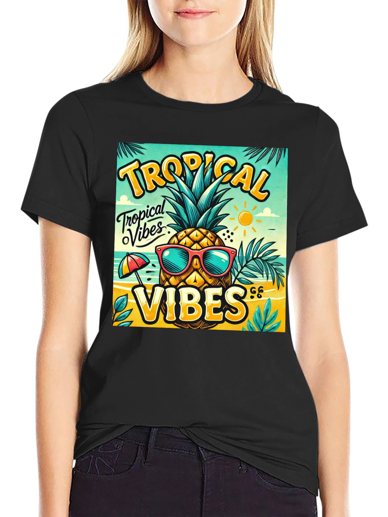 Tropical Vibes Pineapple T-Shirt