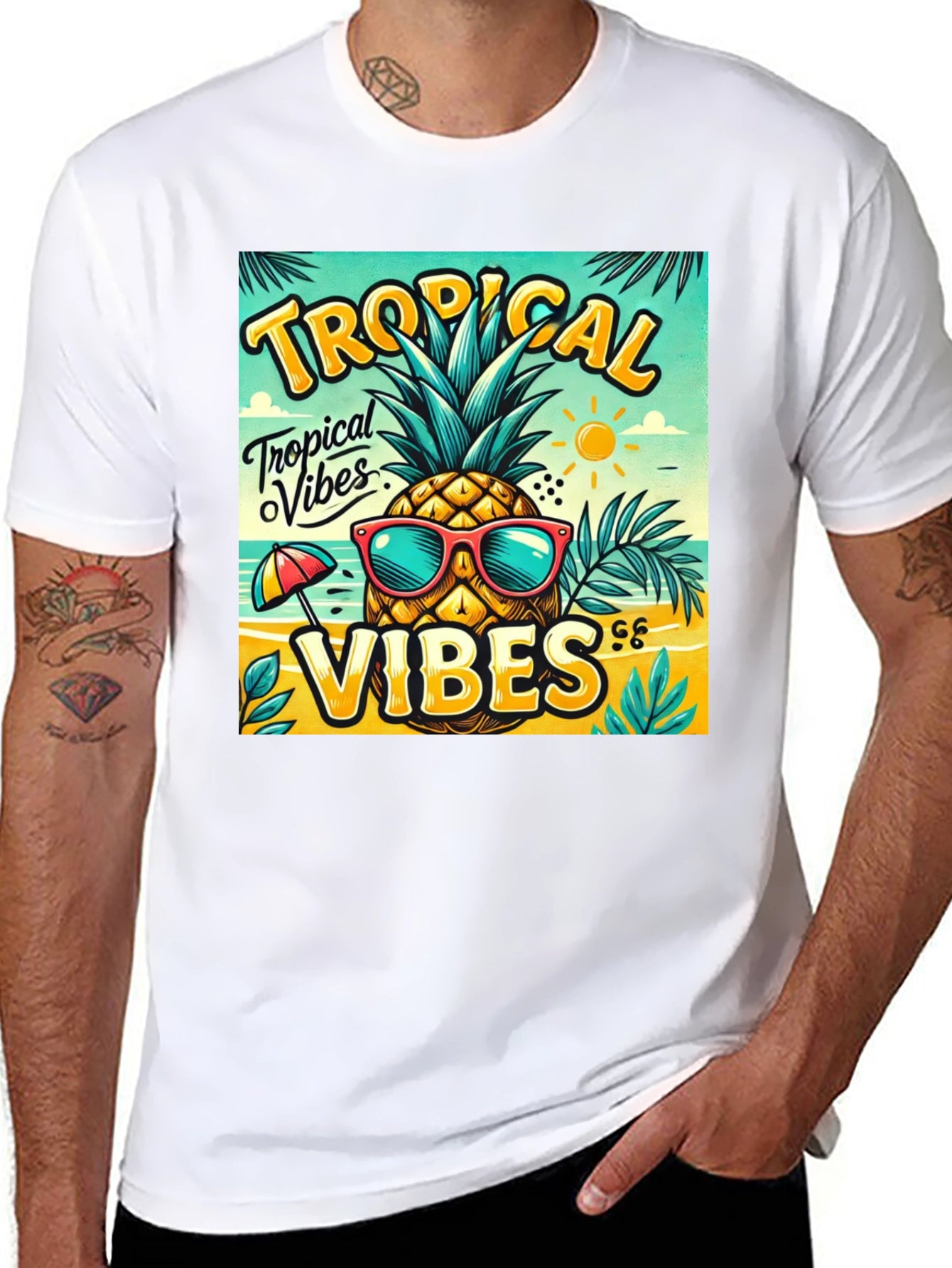 Tropical Vibes Pineapple T-Shirt