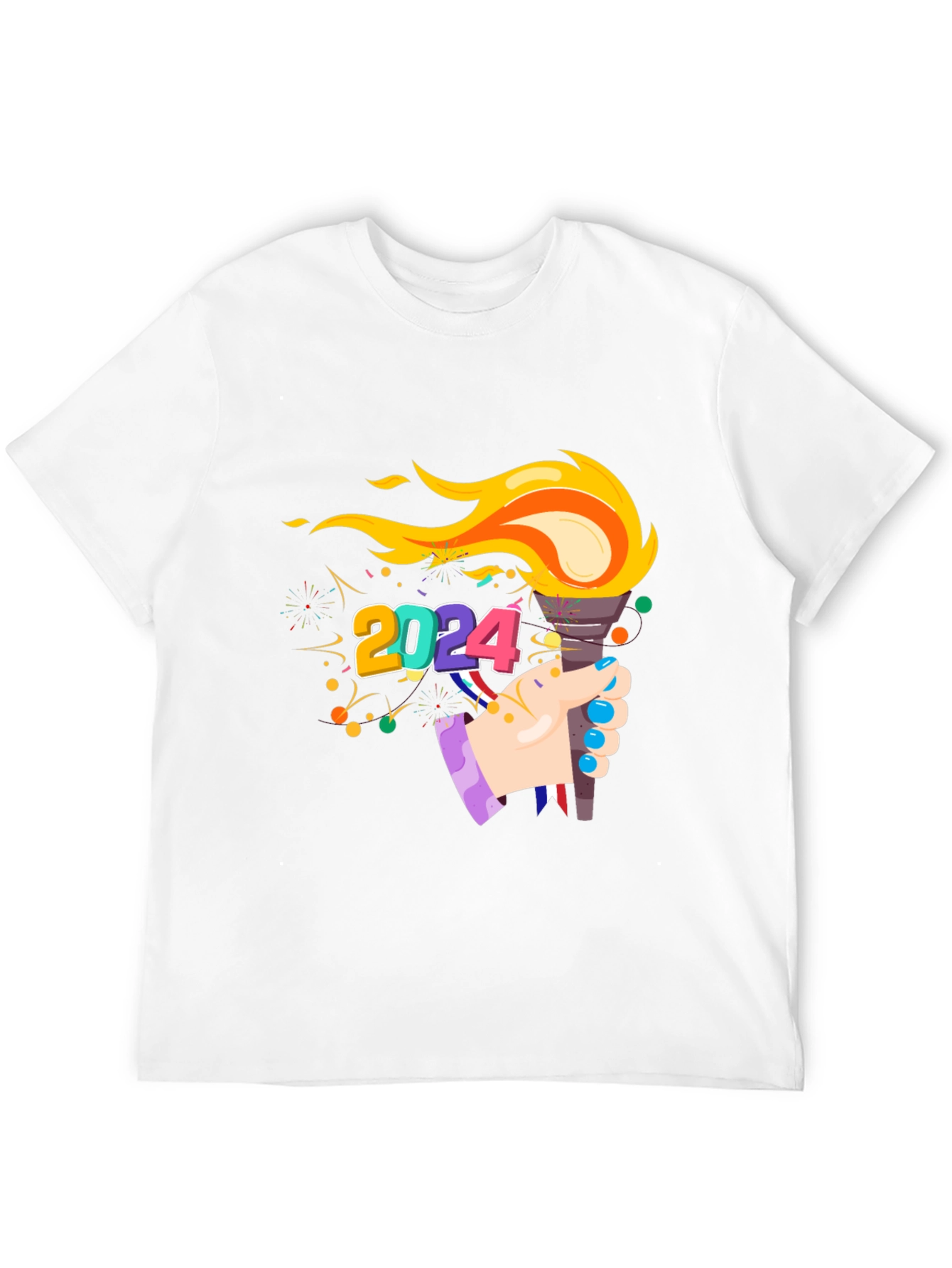 2024 Olympics Torch Graphic Tee