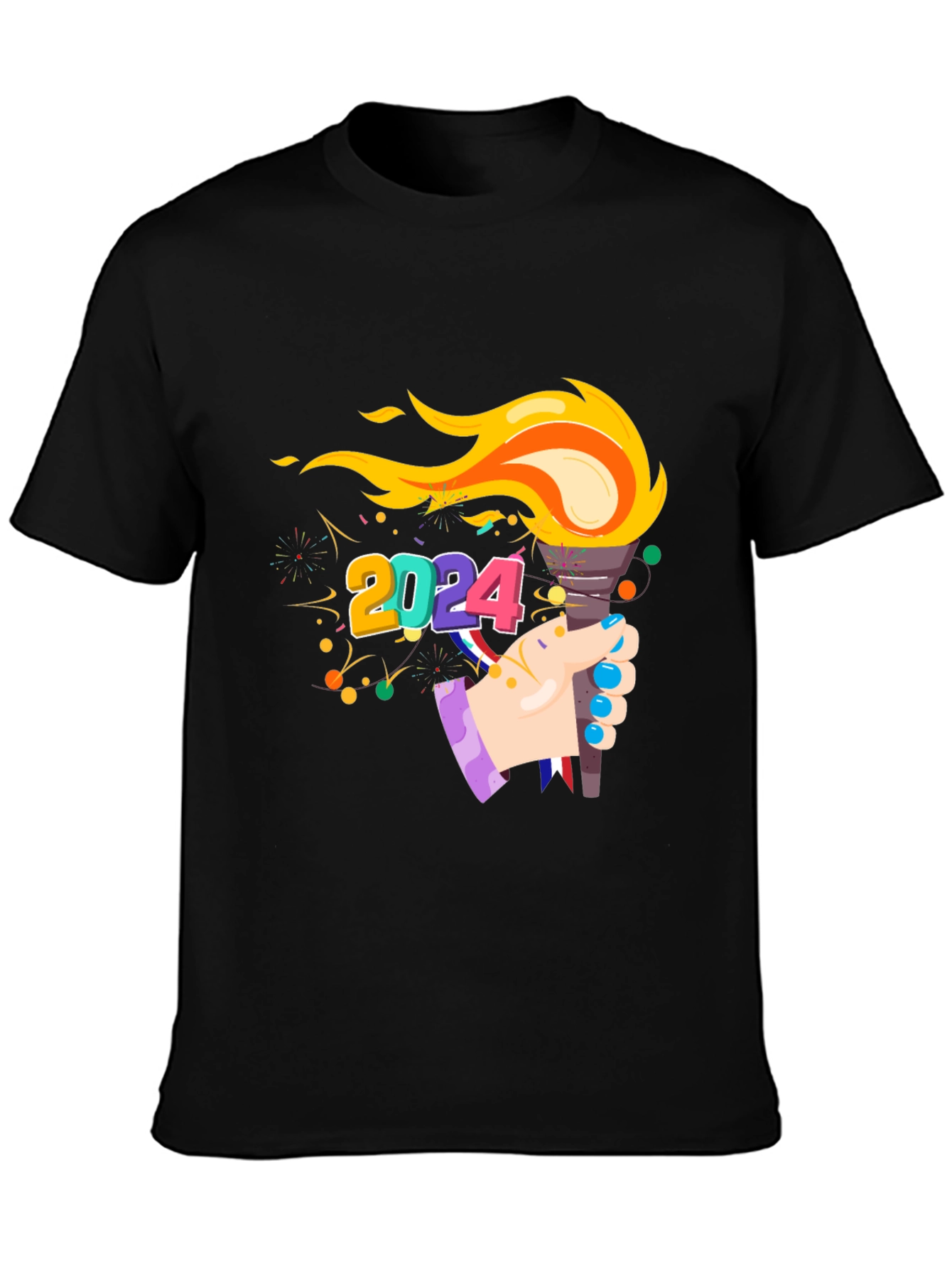 2024 Olympics Torch Graphic Tee