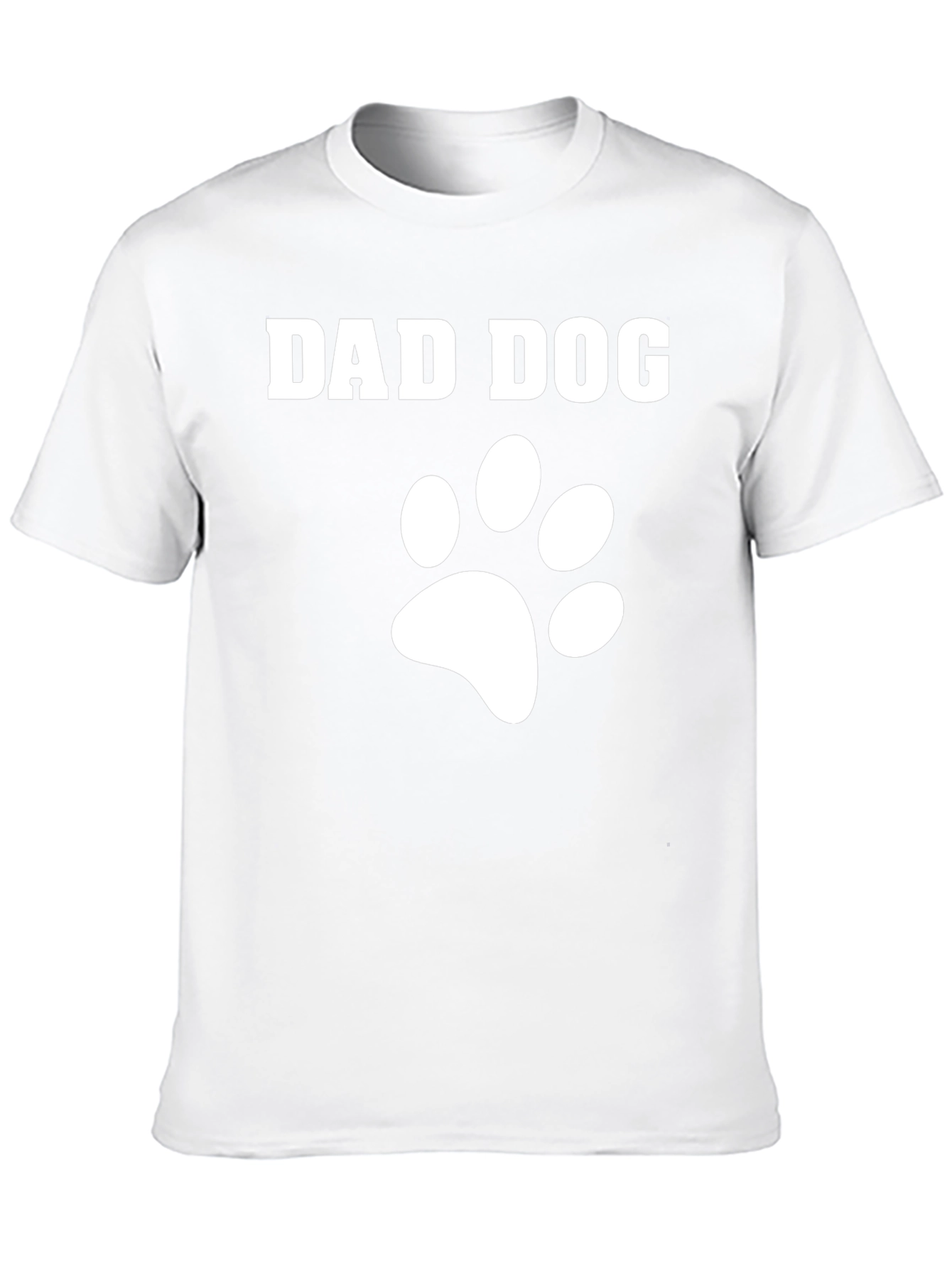 Dad Dog Paw Print T-Shirt - Perfect Gift!