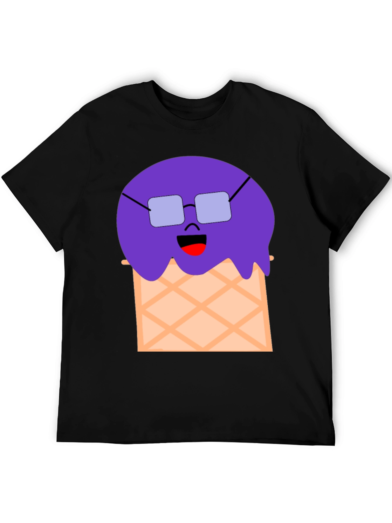 Funny Ice Cream Cone Graphic T-Shirt