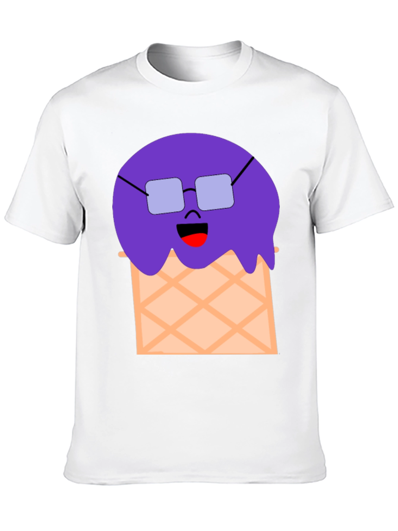 Funny Ice Cream Cone Graphic T-Shirt