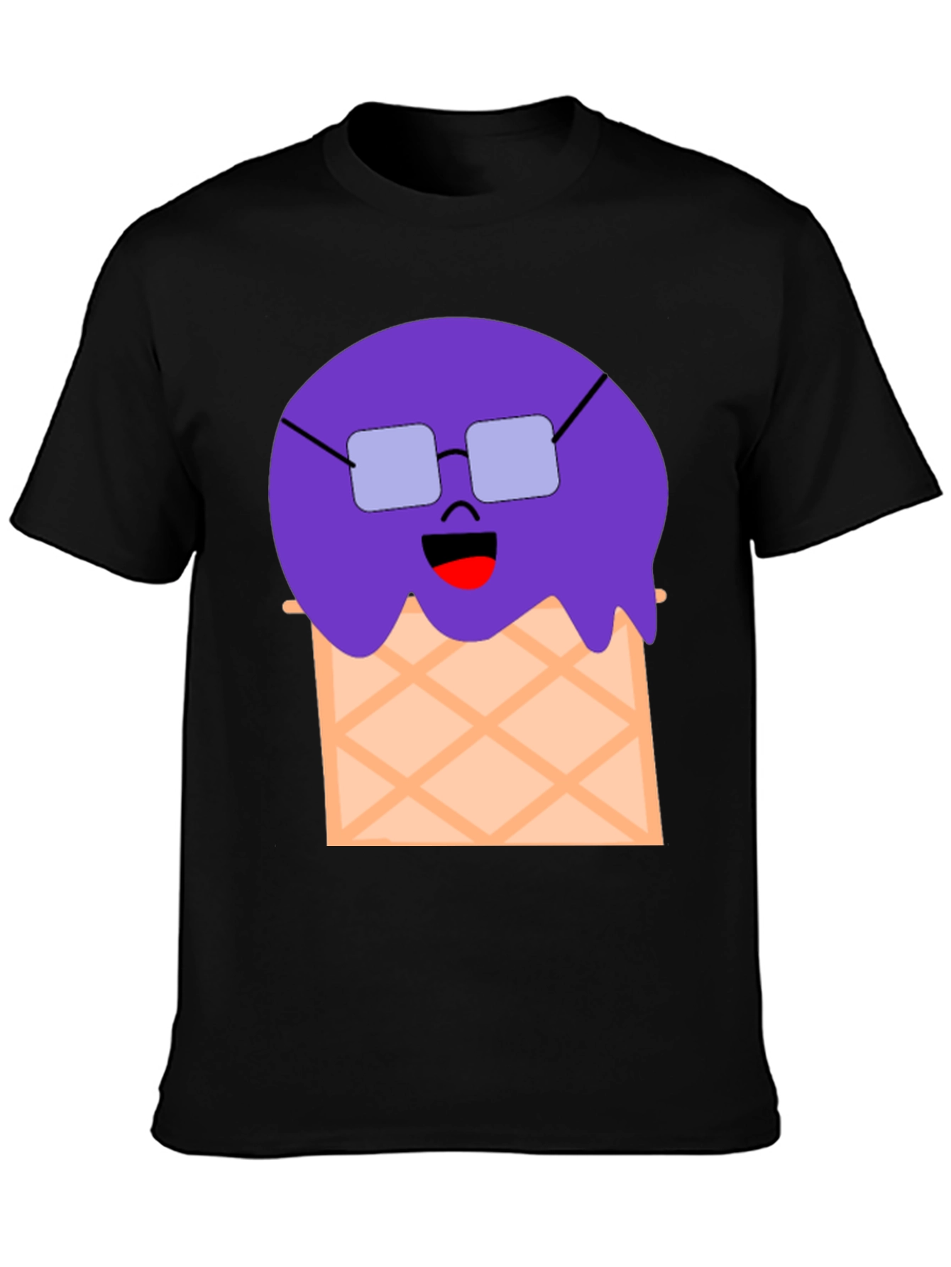Funny Ice Cream Cone Graphic T-Shirt