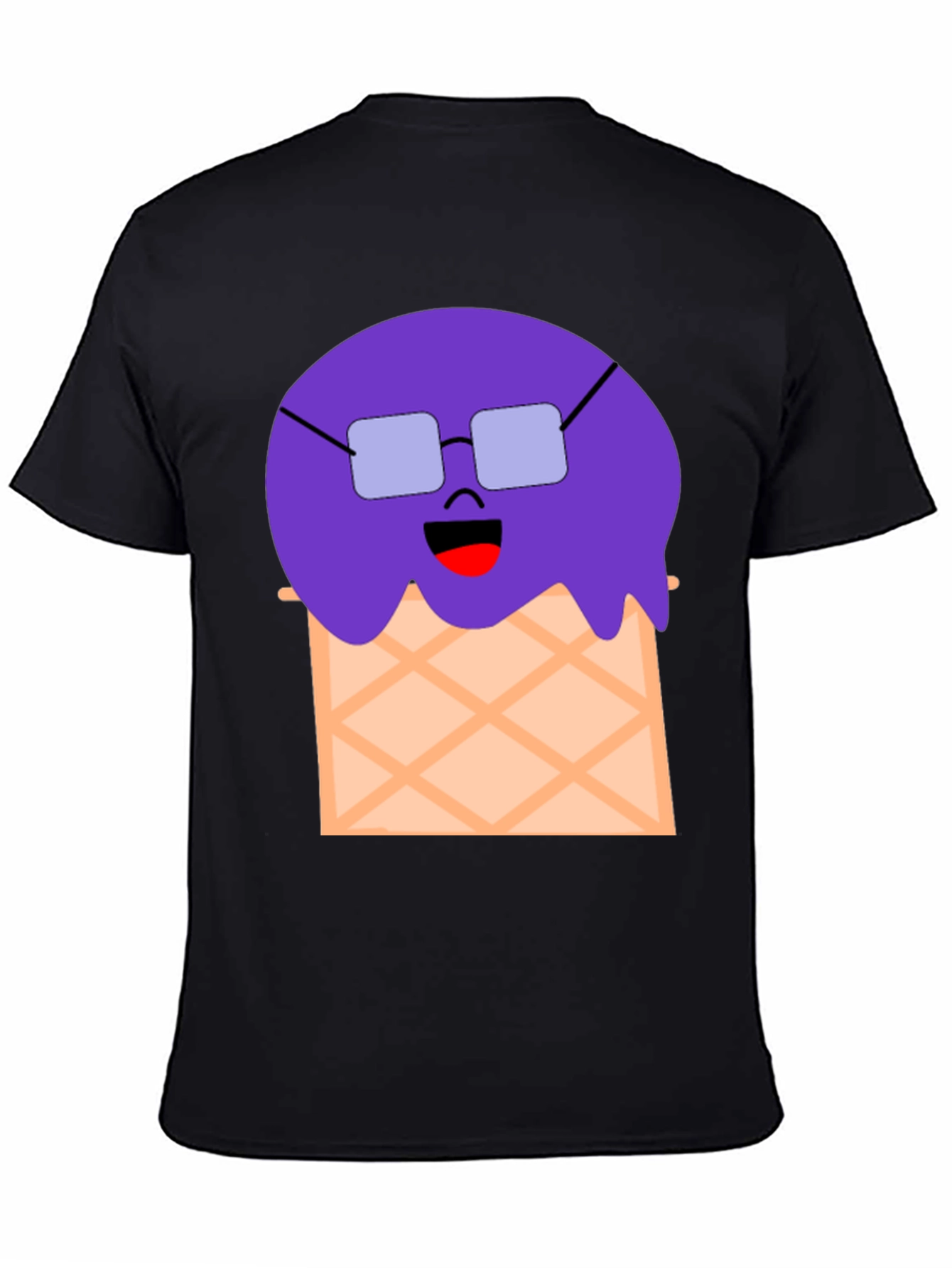 Funny Ice Cream Cone Graphic T-Shirt