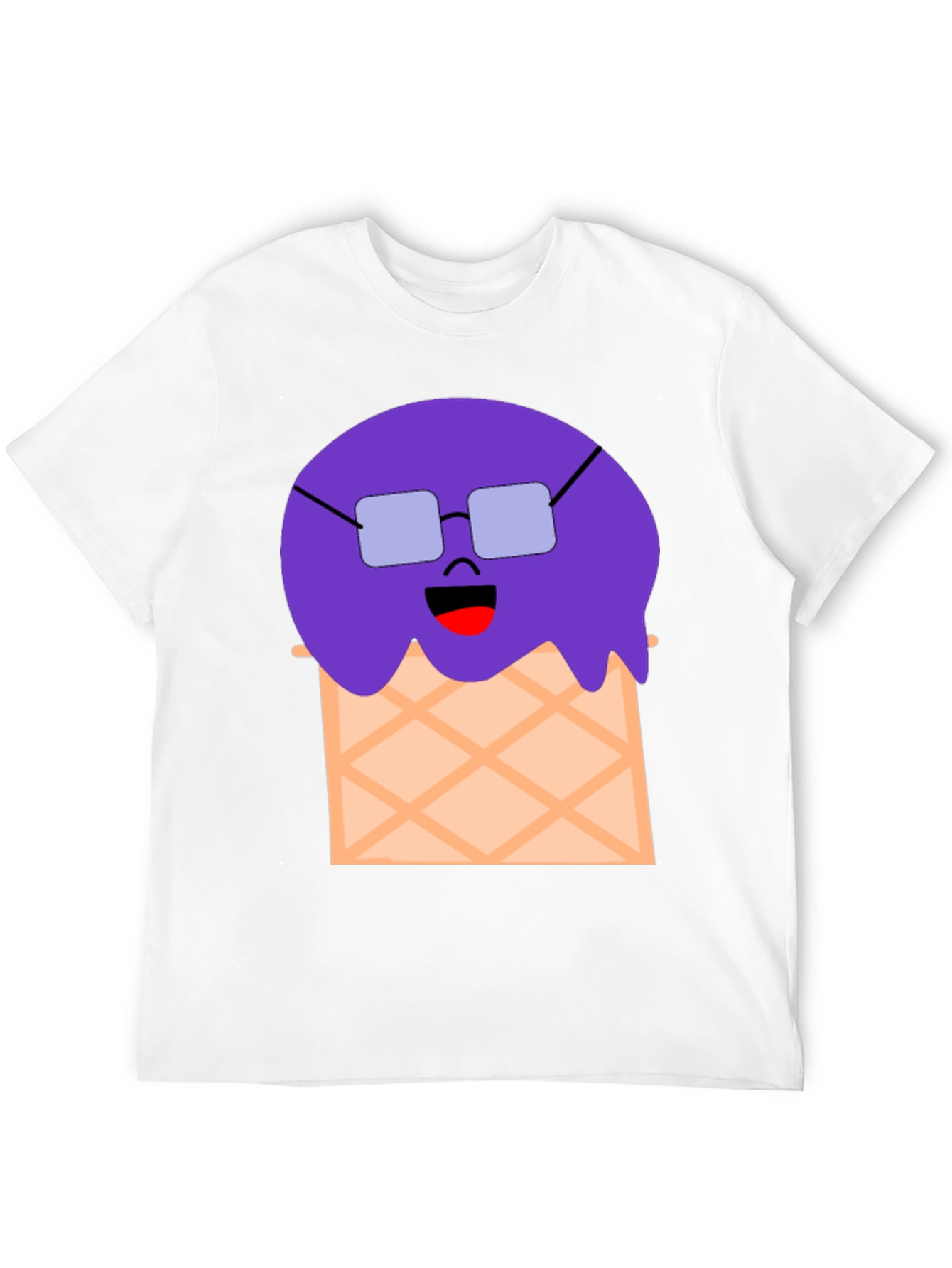 Funny Ice Cream Cone Graphic T-Shirt