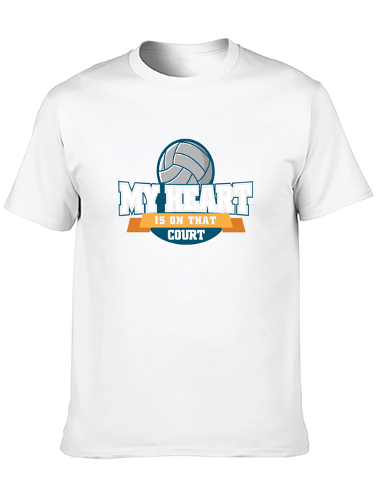 My Heart Is On That Court Volleyball T-Shirt