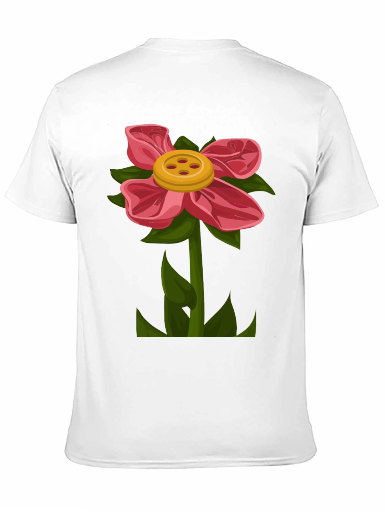 Flower Power T-Shirt - Fun Button Flower Design!