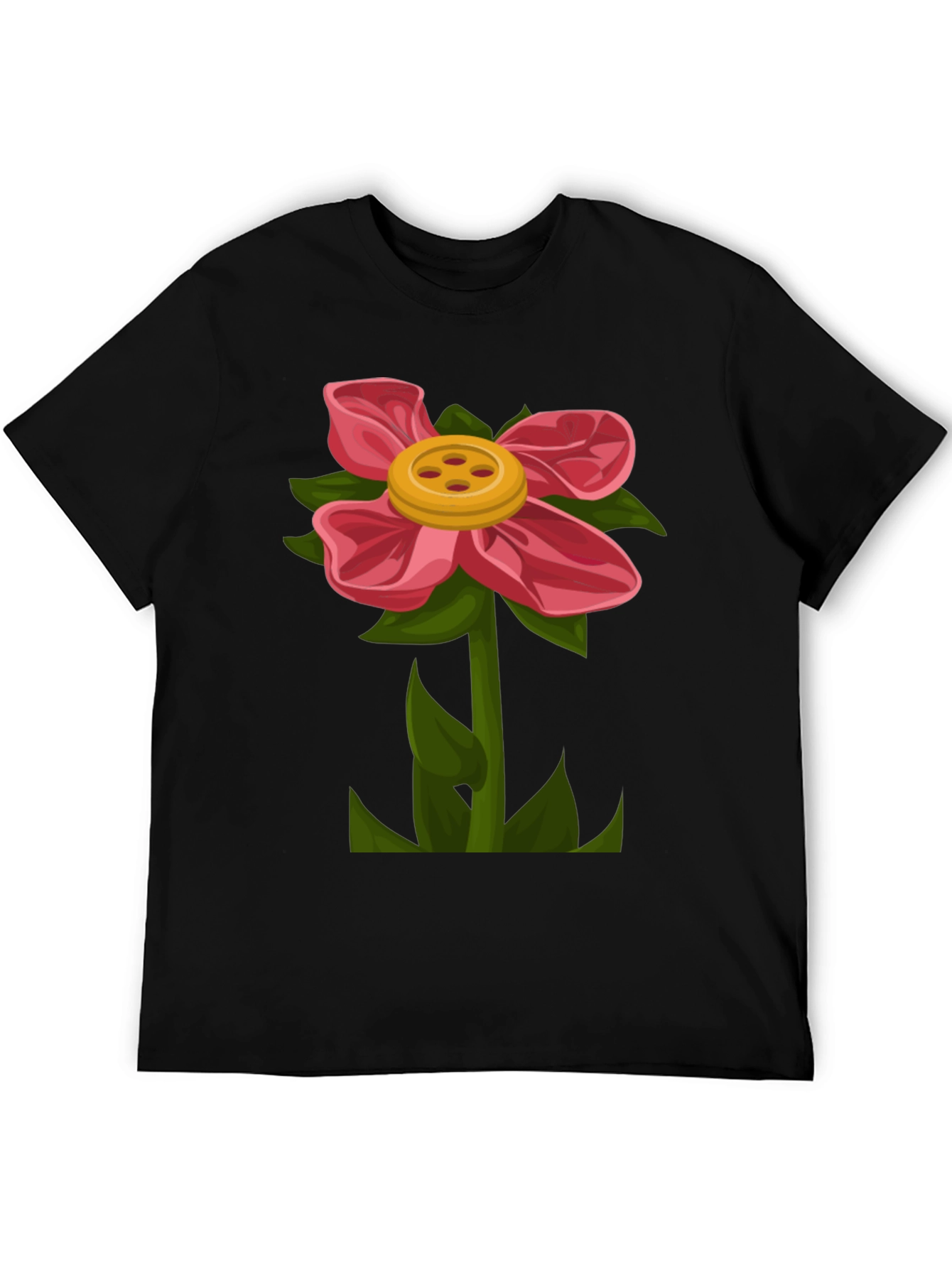 Flower Power T-Shirt - Fun Button Flower Design!