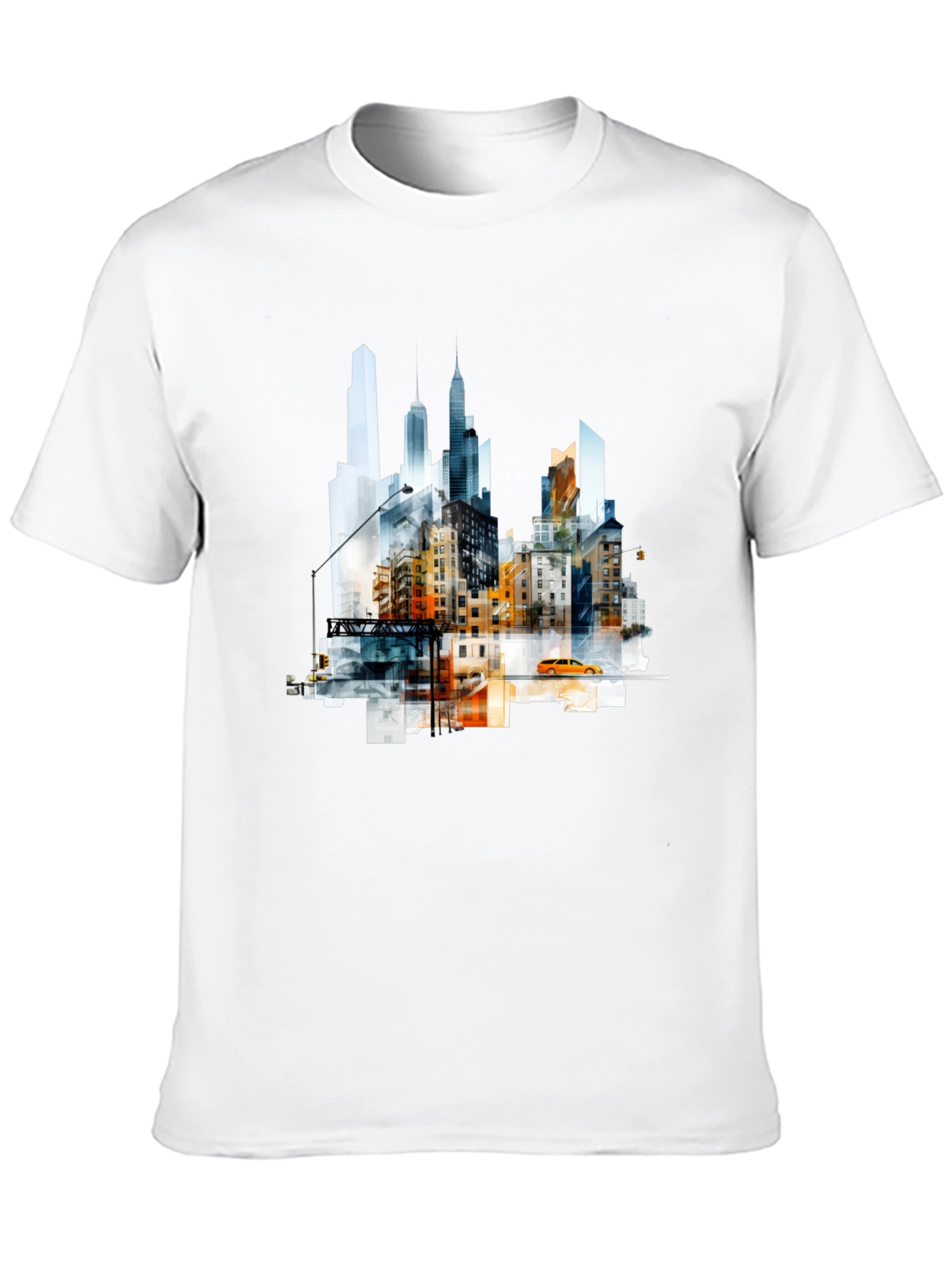 Urban Skyline Graphic Tee - Modern Cityscape Shirt