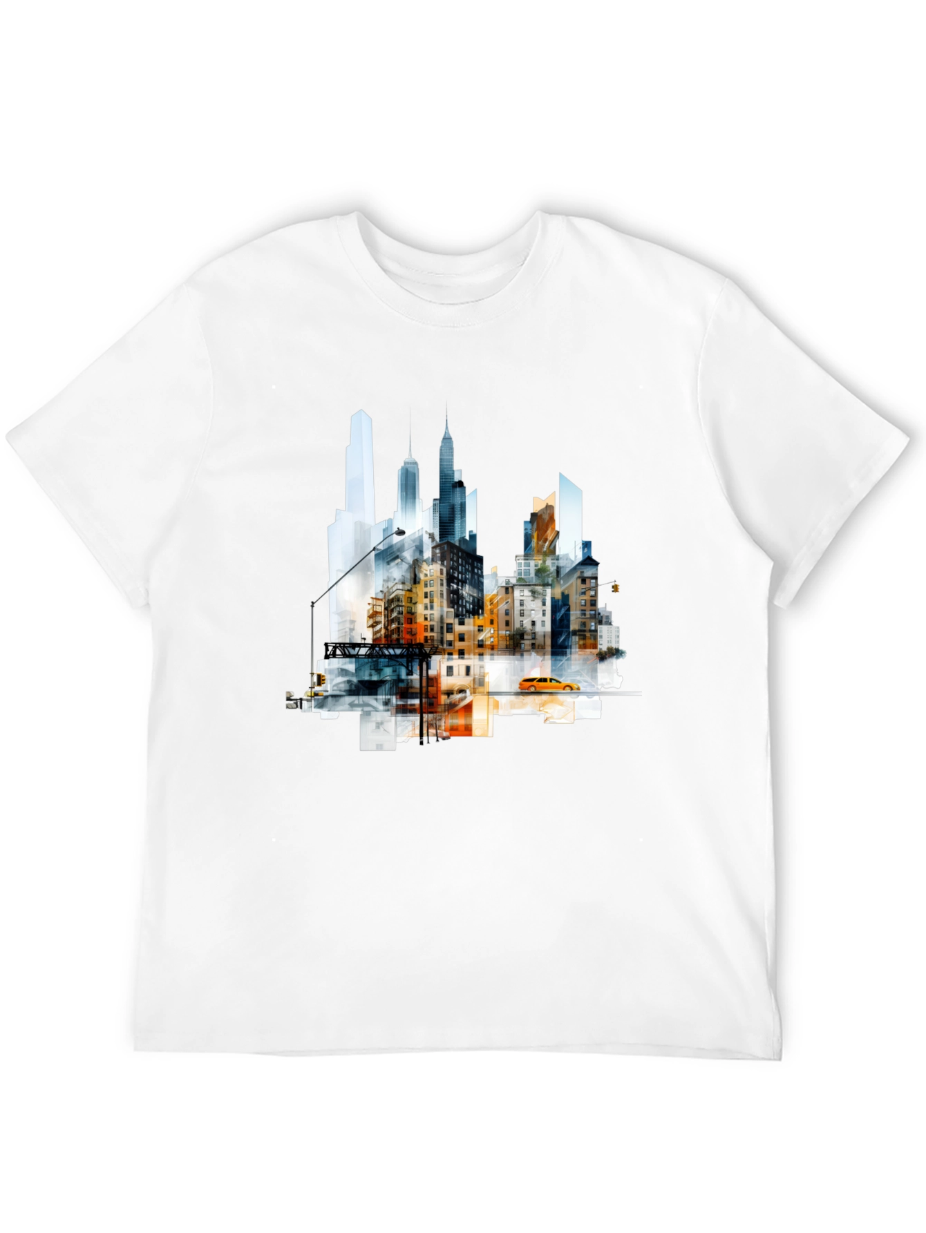 Urban Skyline Graphic Tee - Modern Cityscape Shirt