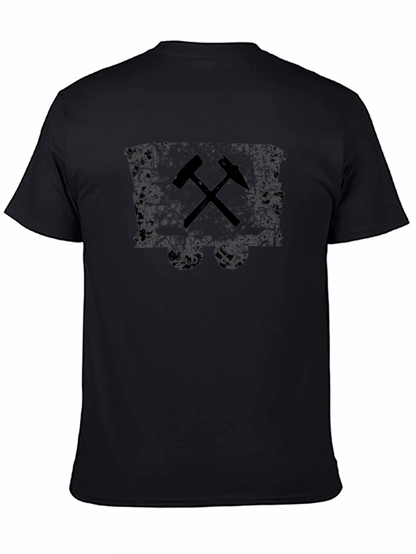 Miners Hammer T-Shirt - Black Crew Neck Tee