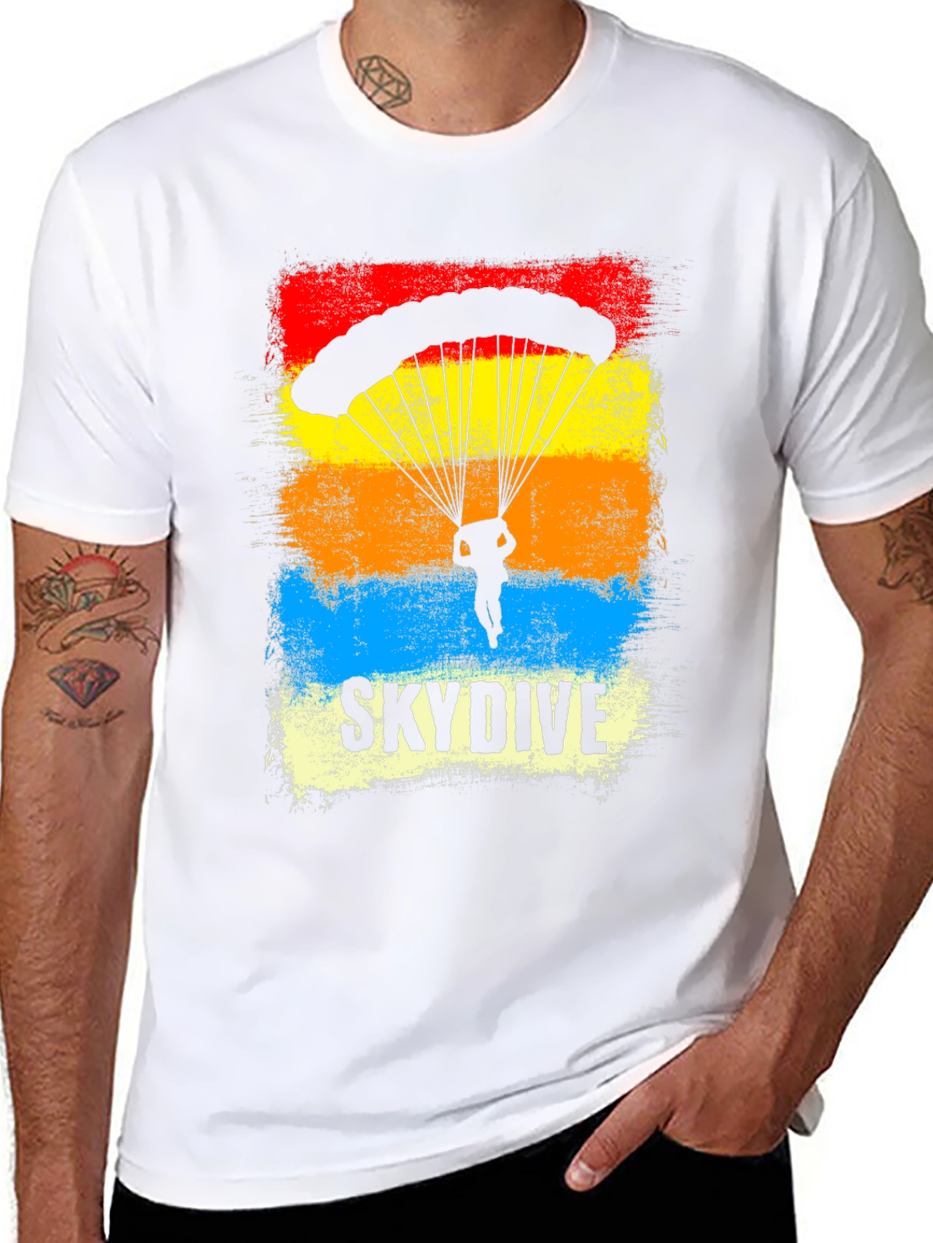 Skydiving Graphic Tee - Adventure Awaits!
