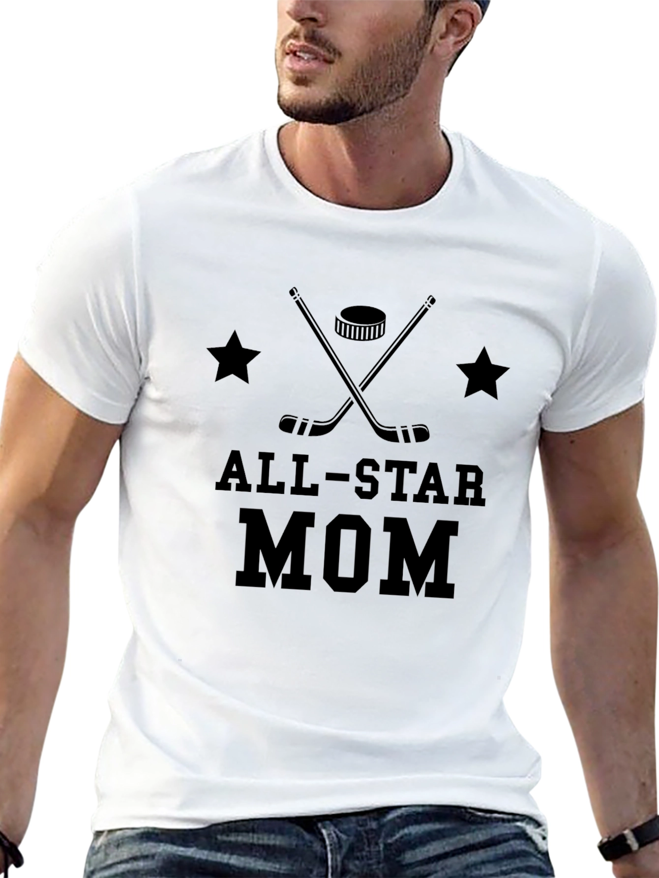 All-Star Mom T-Shirt Hockey Design