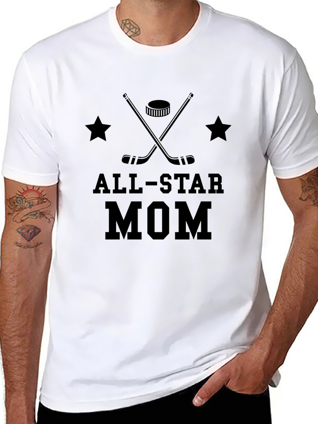 All-Star Mom T-Shirt Hockey Design