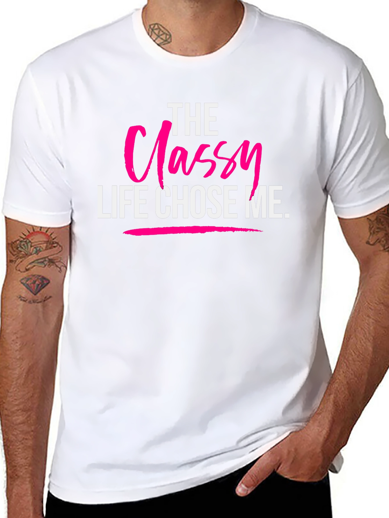The Classy Life Chose Me Black T-Shirt