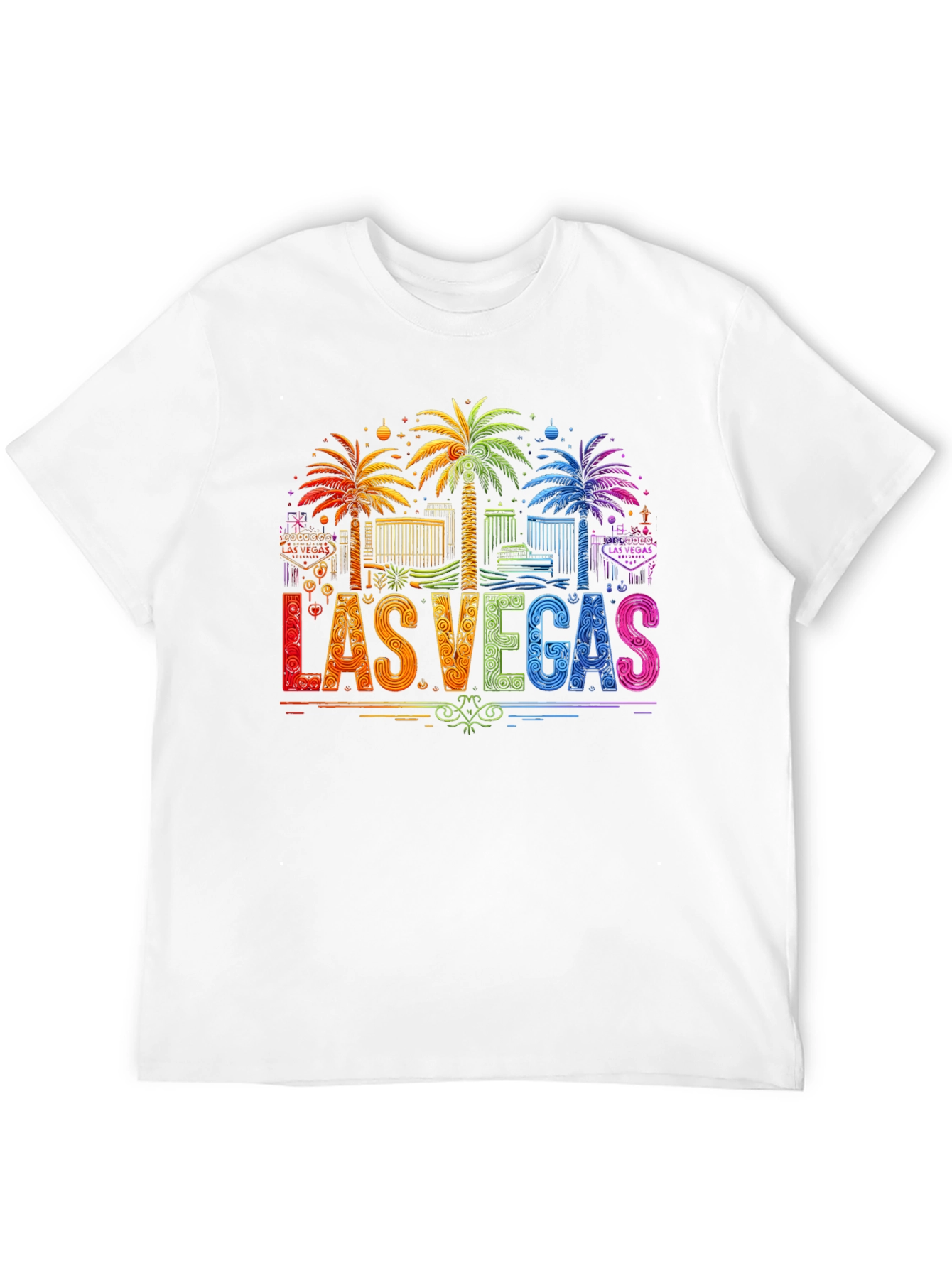 Las Vegas Palm Tree Graphic T-Shirt