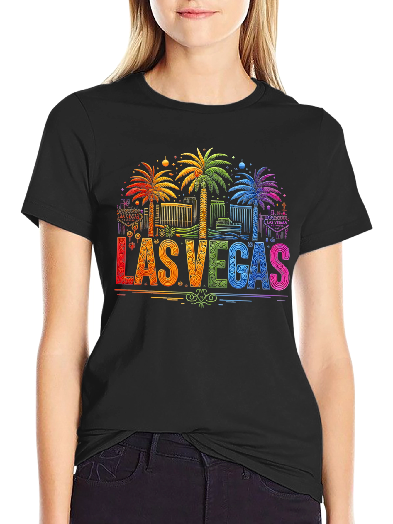 Las Vegas Palm Tree Graphic T-Shirt