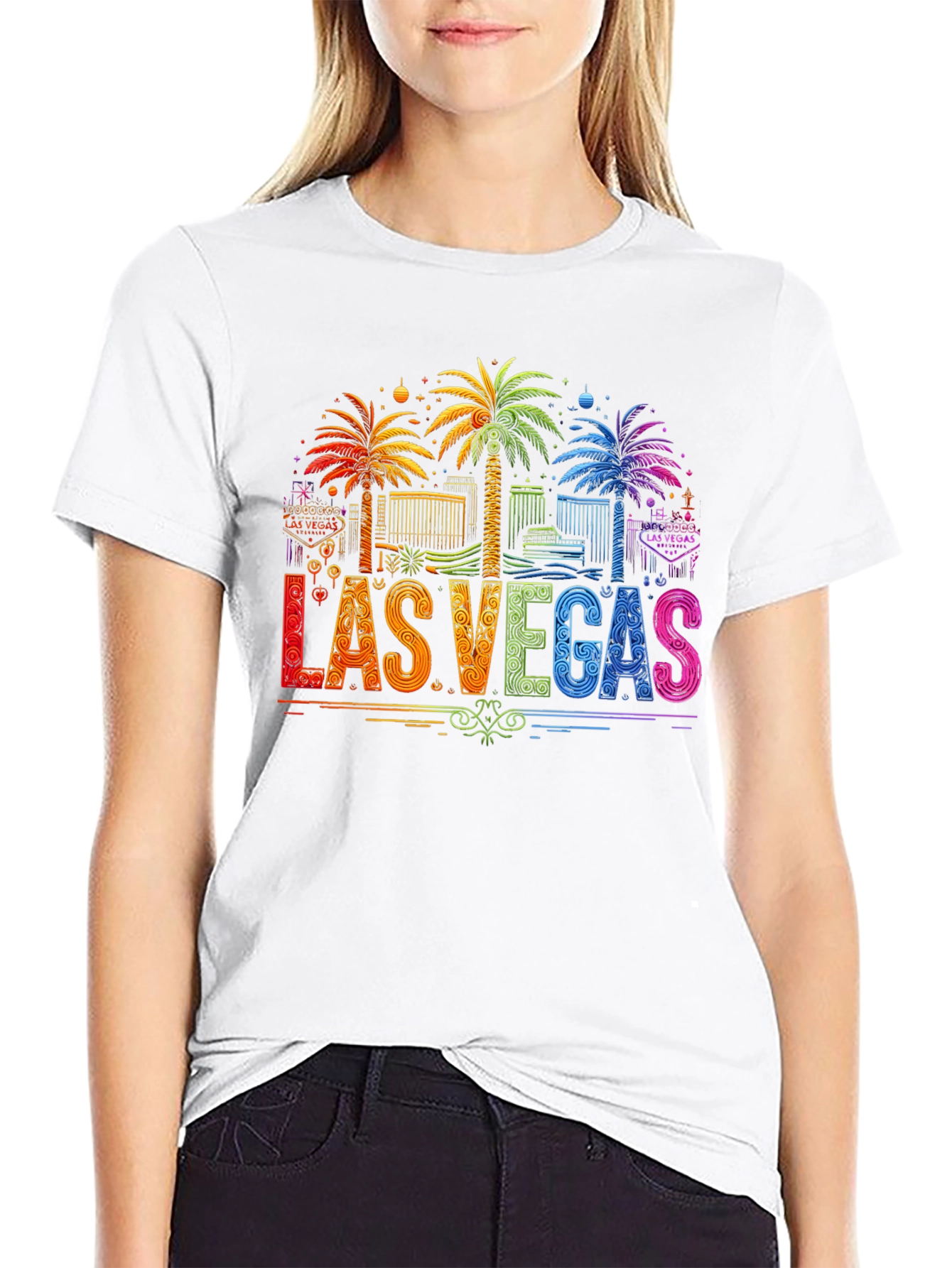 Las Vegas Palm Tree Graphic T-Shirt