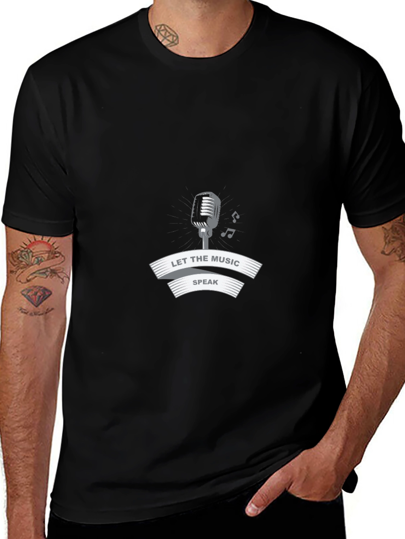 Let the Music Speak Graphic Tee