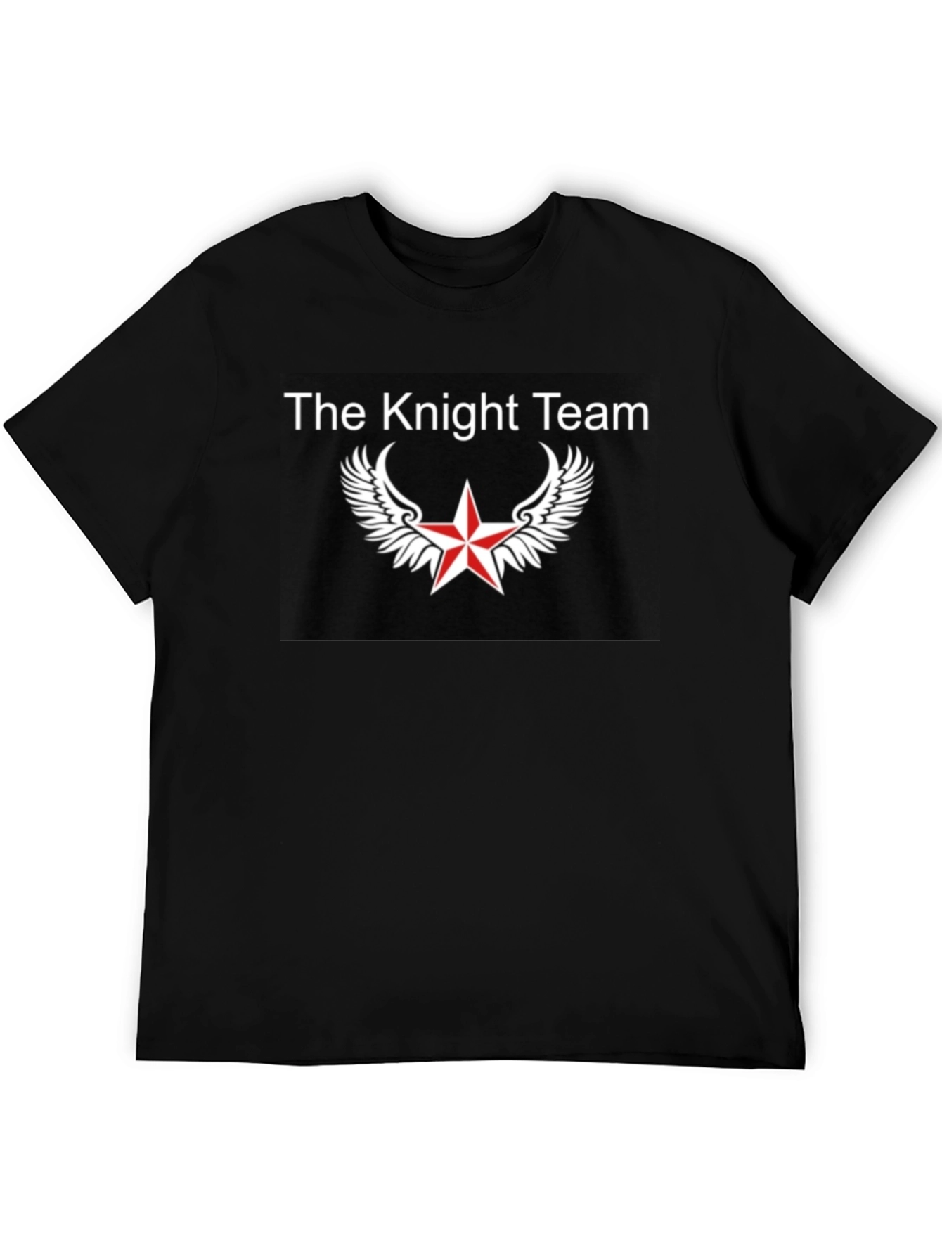 The Knight Team Graphic Tee - Black Cotton T-Shirt