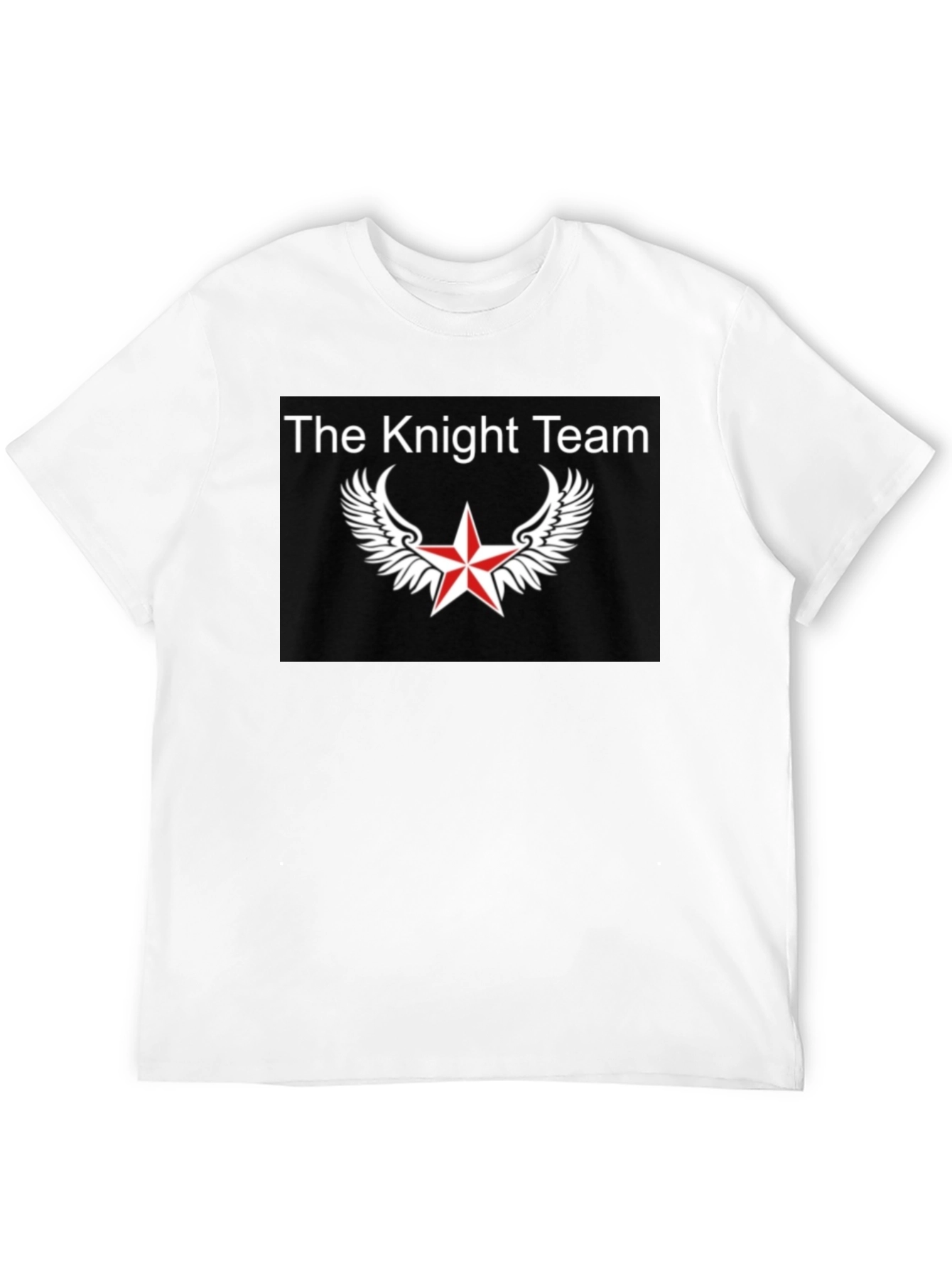 The Knight Team Graphic Tee - Black Cotton T-Shirt