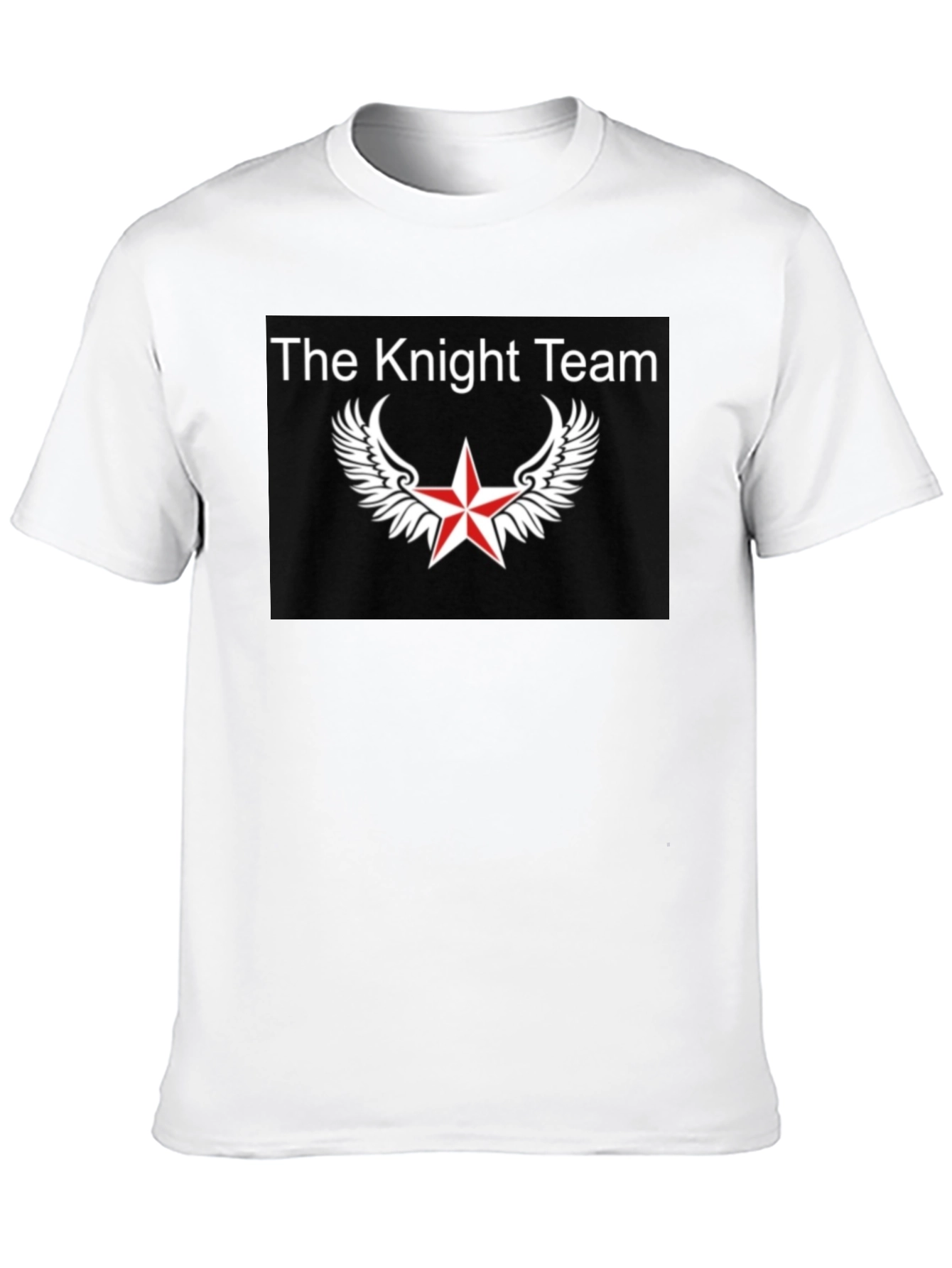 The Knight Team Graphic Tee - Black Cotton T-Shirt