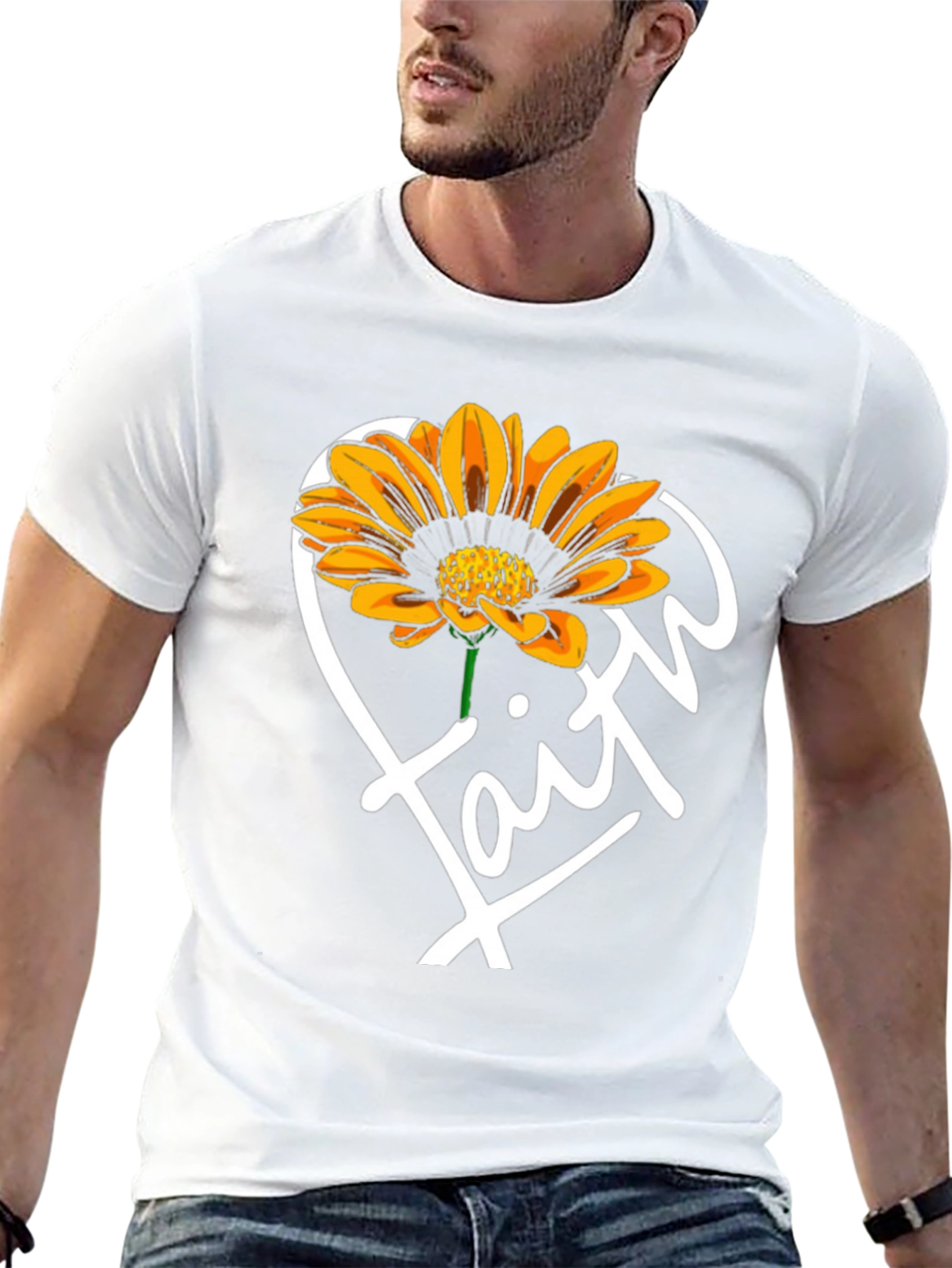 Faith Sunflower Graphic T-Shirt