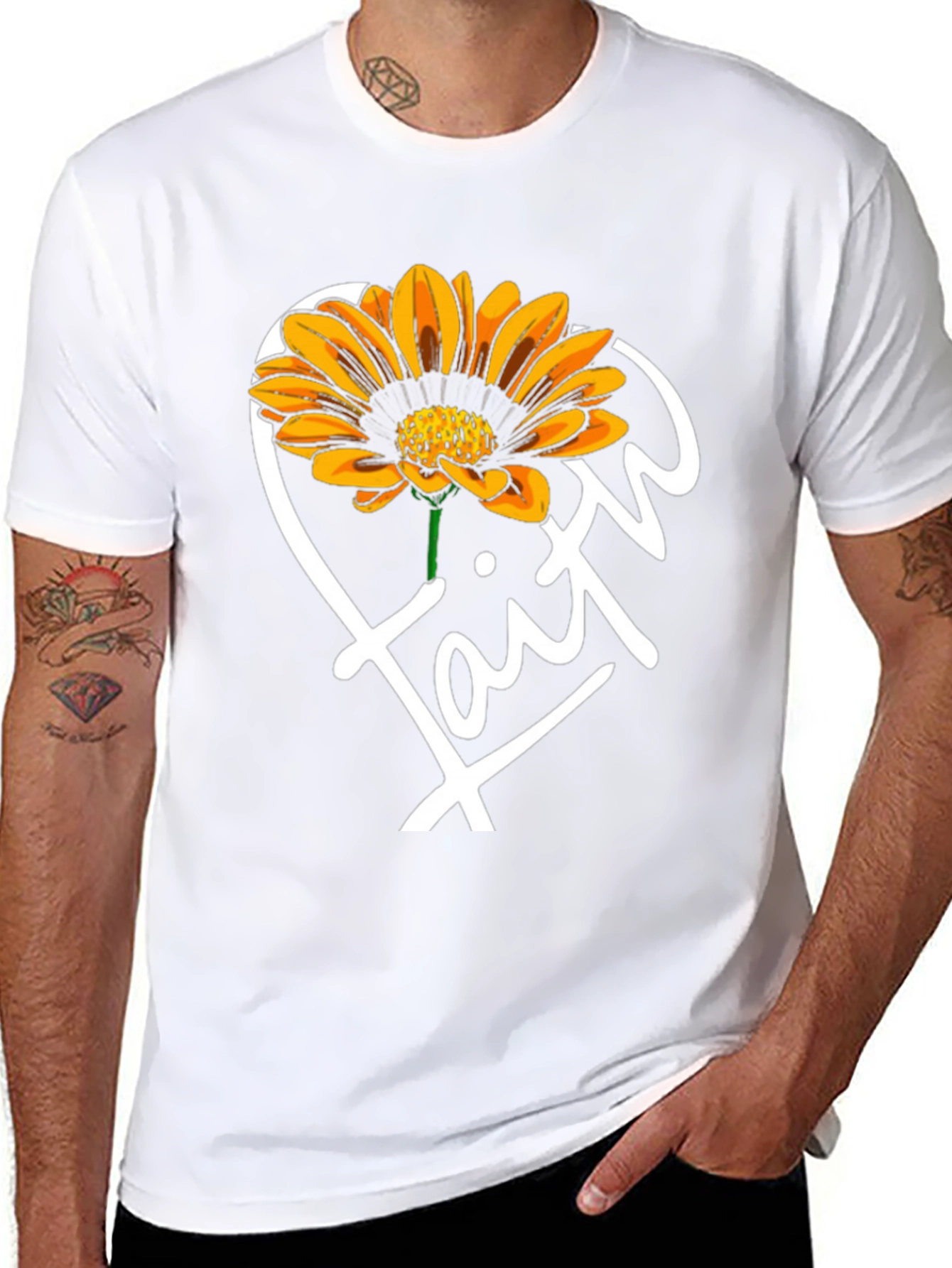 Faith Sunflower Graphic T-Shirt