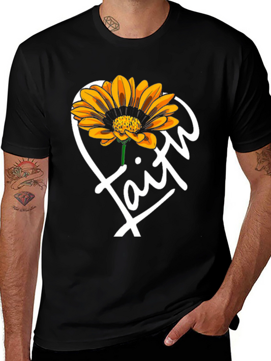 Faith Sunflower Graphic T-Shirt
