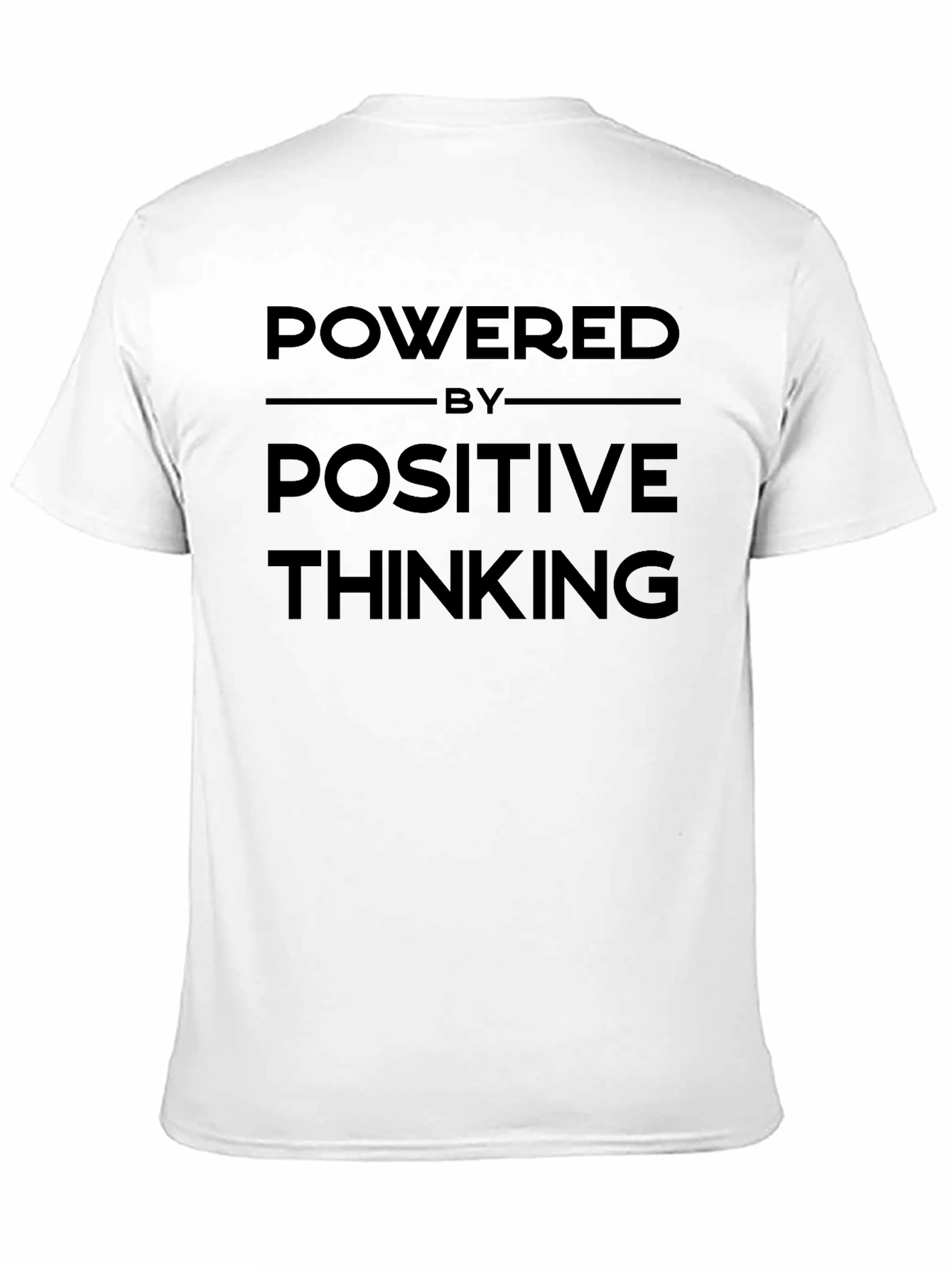 Powered by Positive Thinking Black Graphic T-Shirt