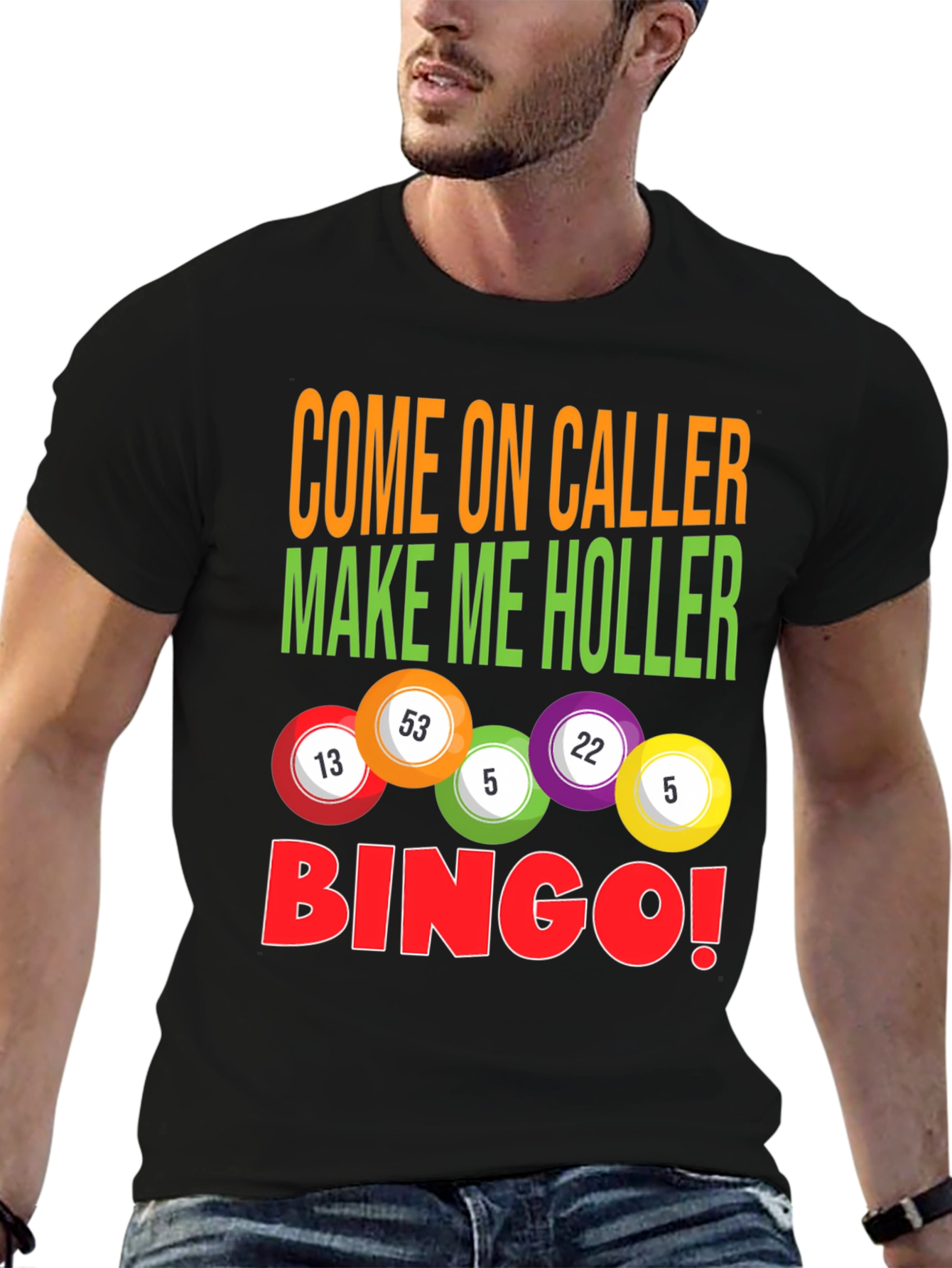 Bingo Caller T-Shirt - Luck and Humor!