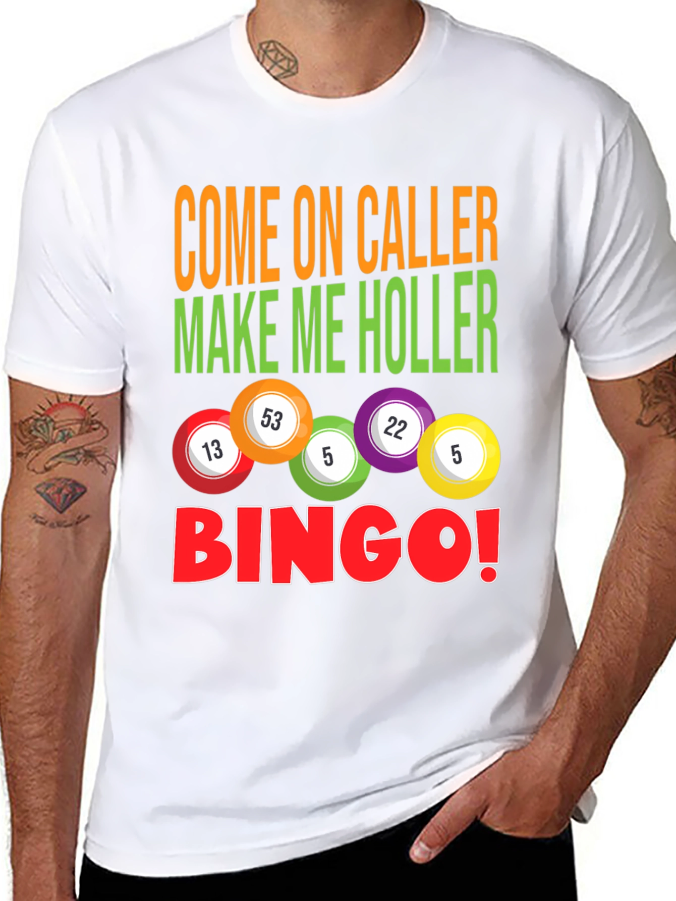 Bingo Caller T-Shirt - Luck and Humor!