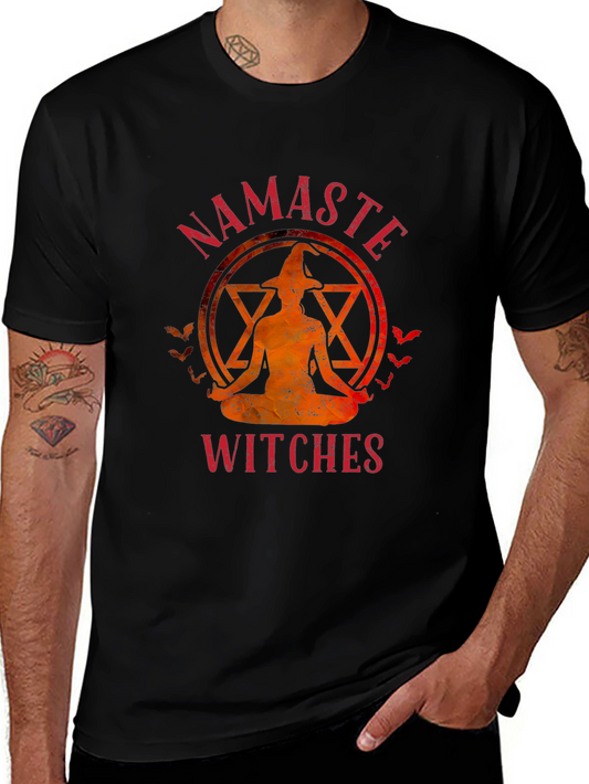Namaste Witches T-Shirt Halloween Yoga Tee