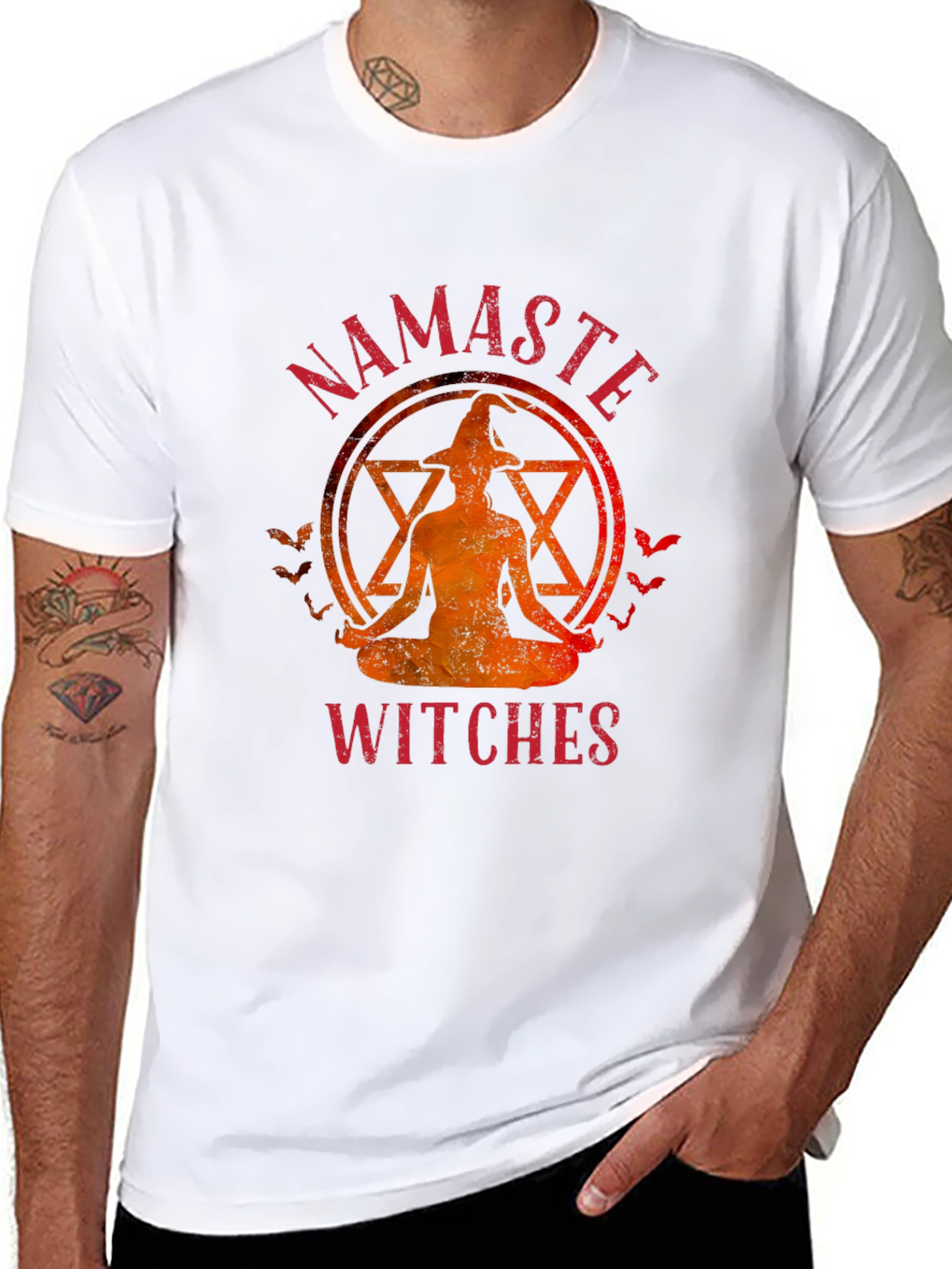 Namaste Witches T-Shirt Halloween Yoga Tee