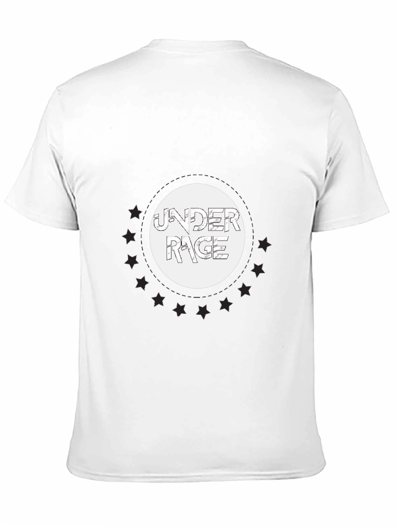 Under Rage Graphic Print Black T-Shirt